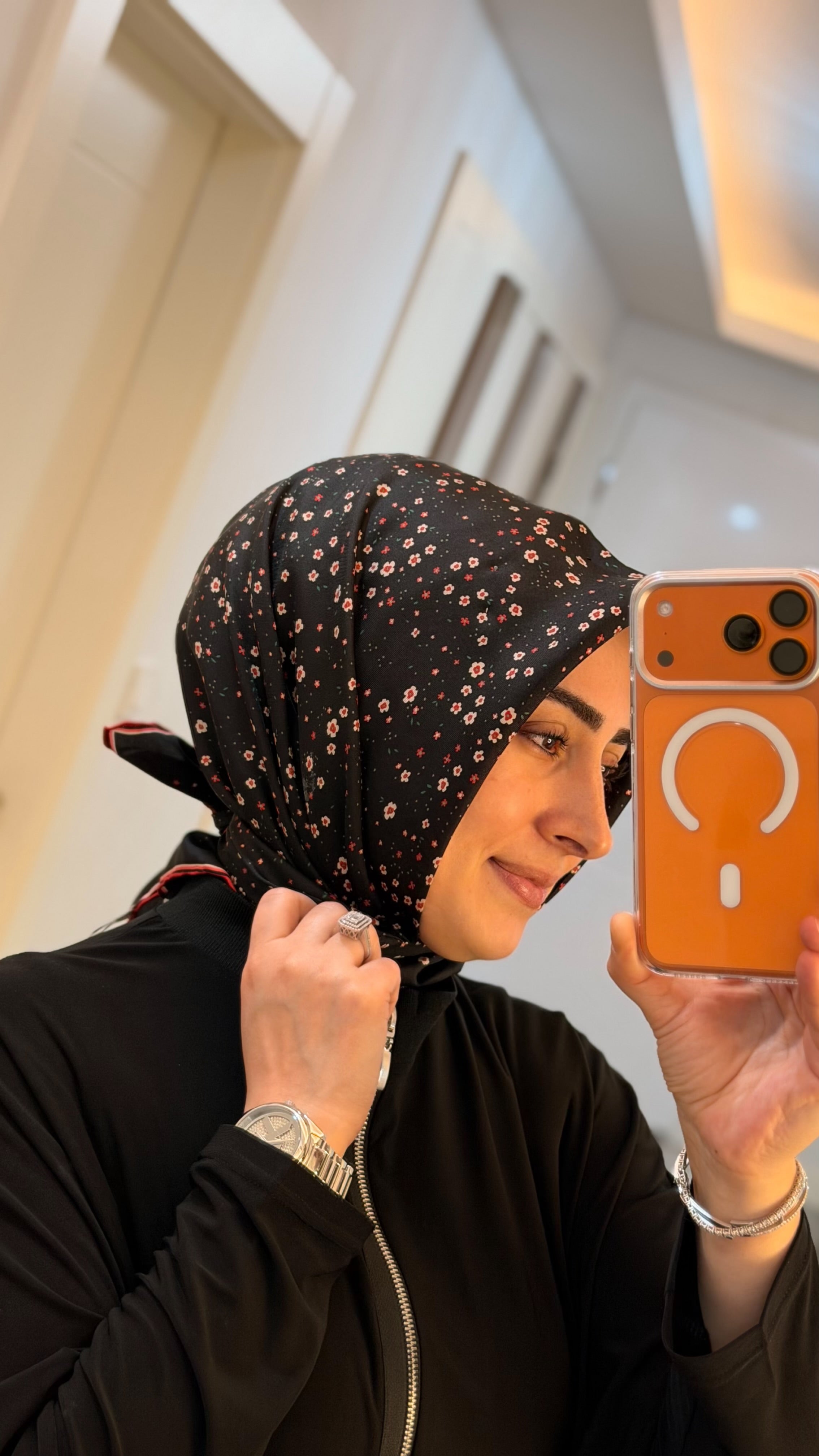Armine Nostalji Twill İpek Eşarp