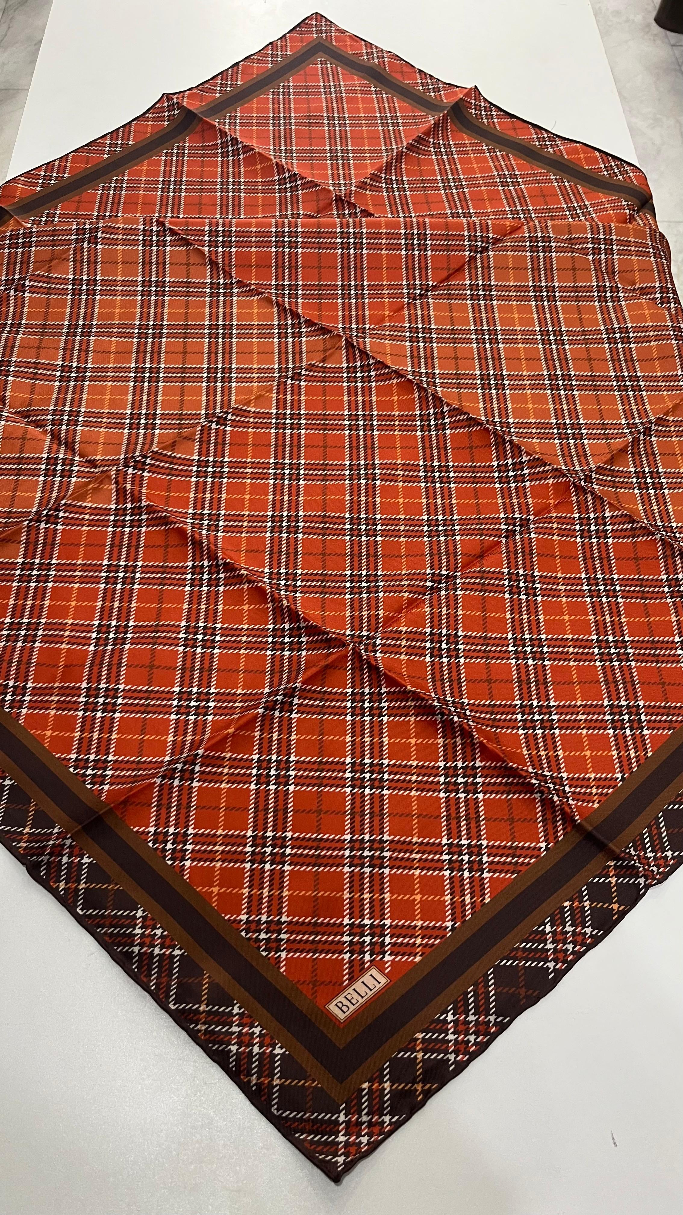 BELLI '25 Kış Sezonu Twill İpek Eşarp
