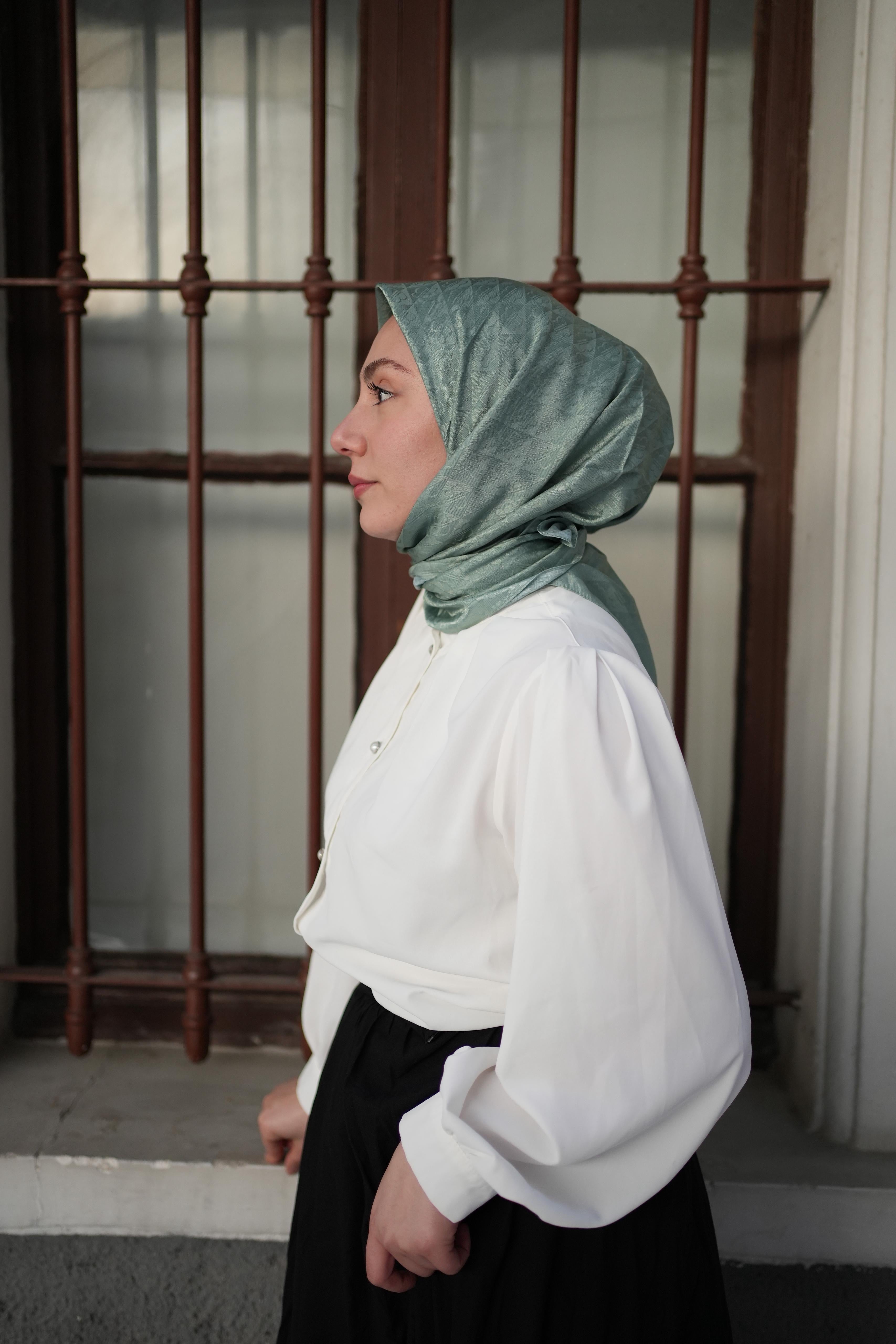 Monogram Eşarp Yeşil