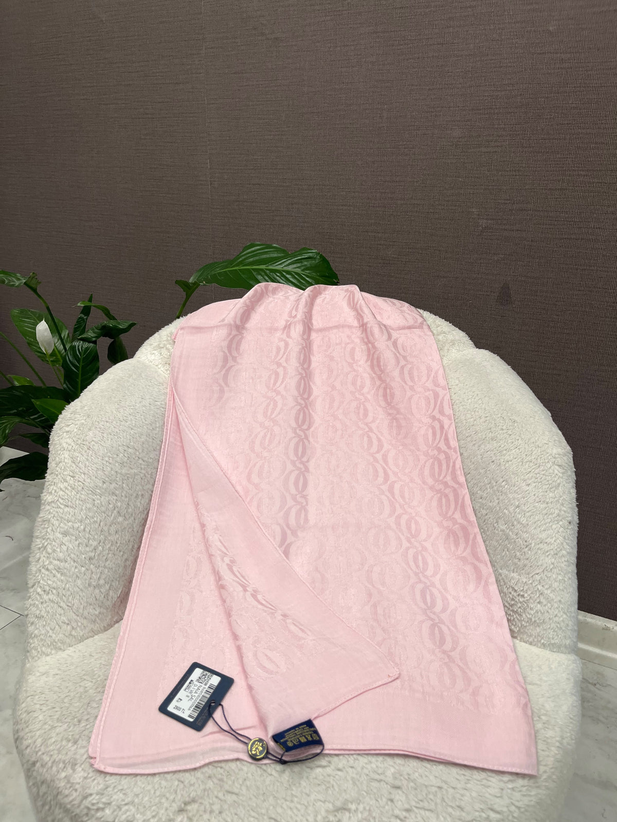 Levidor Naia Halka Desen Şal Pembe