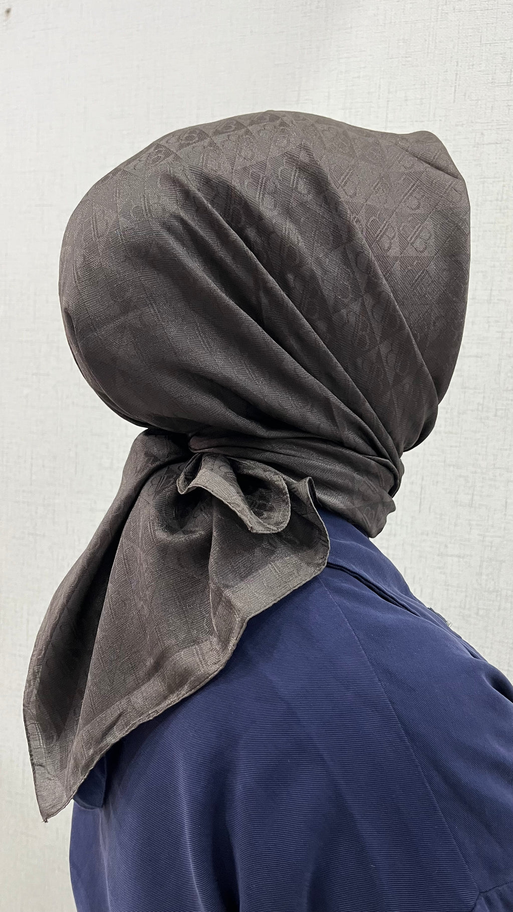 Monogram Eşarp Acı Kahve