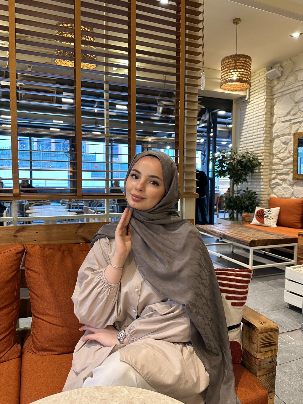 Belli Fresh Jakar Soft Şal Vizon