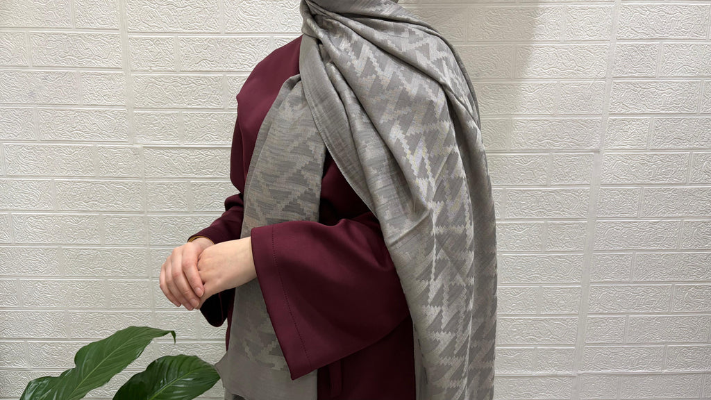 Karmen Desen Noura Şal Gri