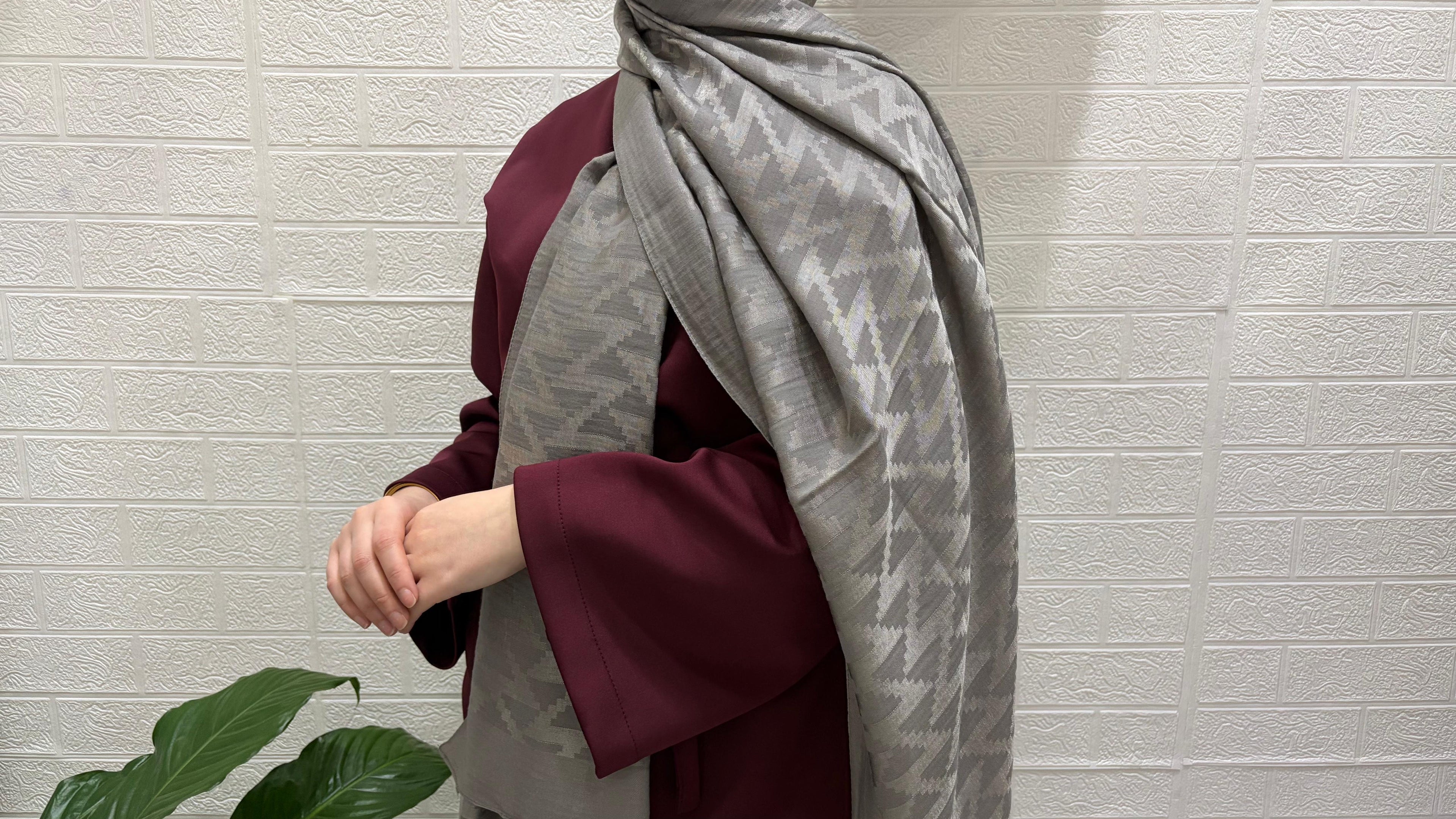 Karmen Desen Noura Şal Gri