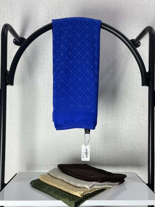 Armanda Pamuk Jakar Geometrik Desen Şal Saks