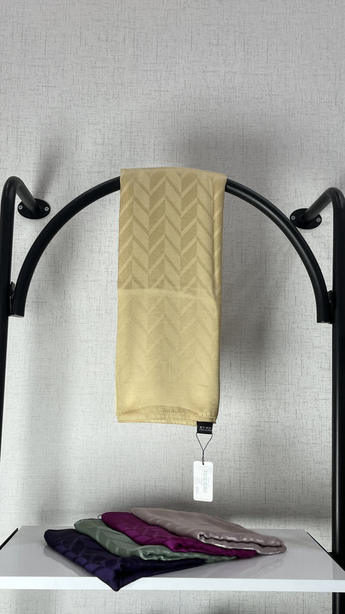 Armanda Pamuk Jakar Geometrik Desen Şal Dore