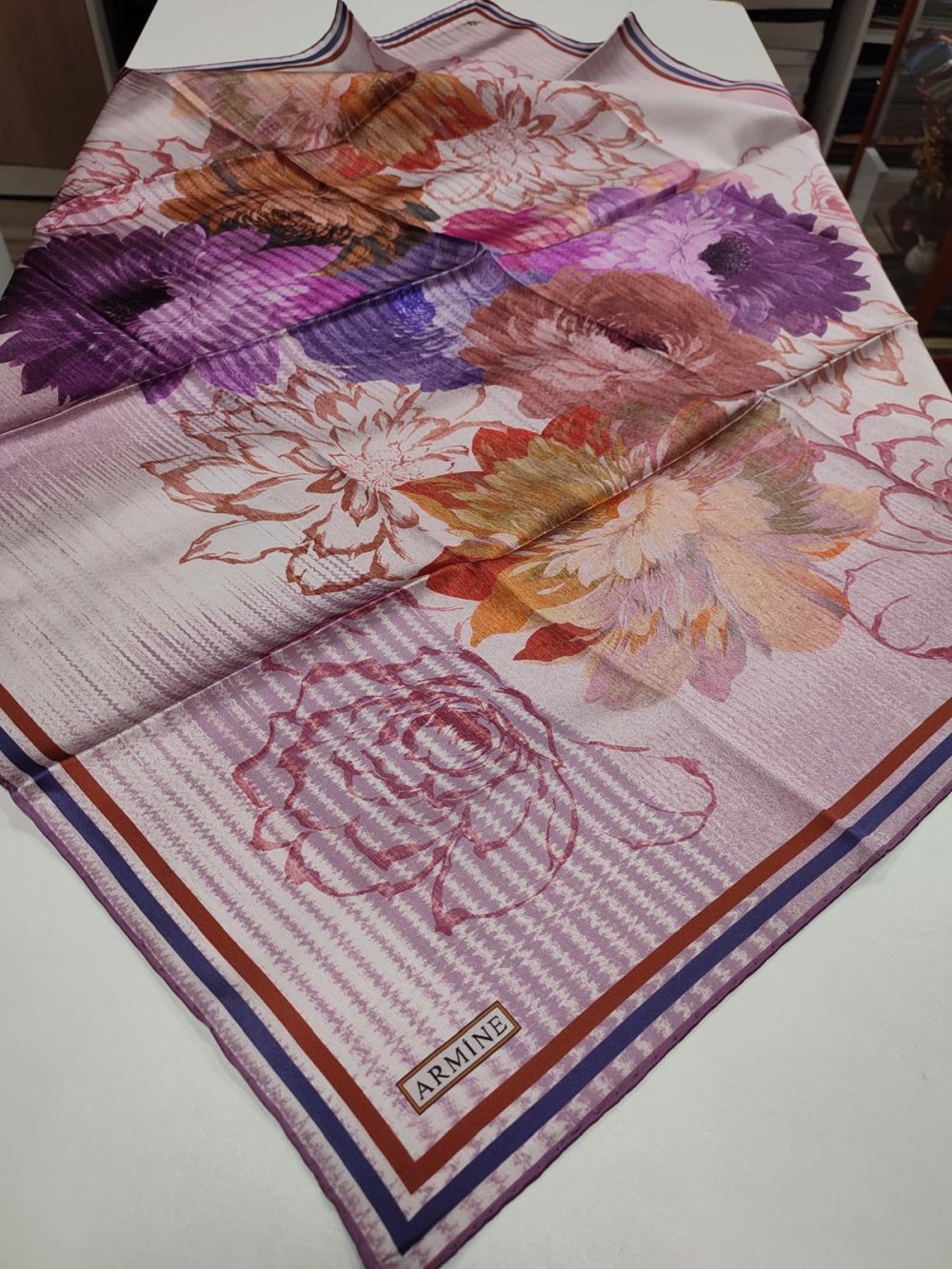 Armine 2024 Kış Sezonu Twill İpek Eşarp