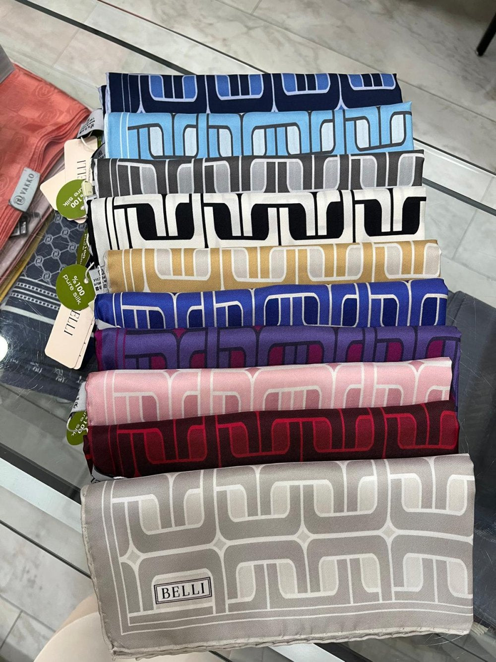 Belli 2025 Yaz Sezonu Twill İpek Eşarp