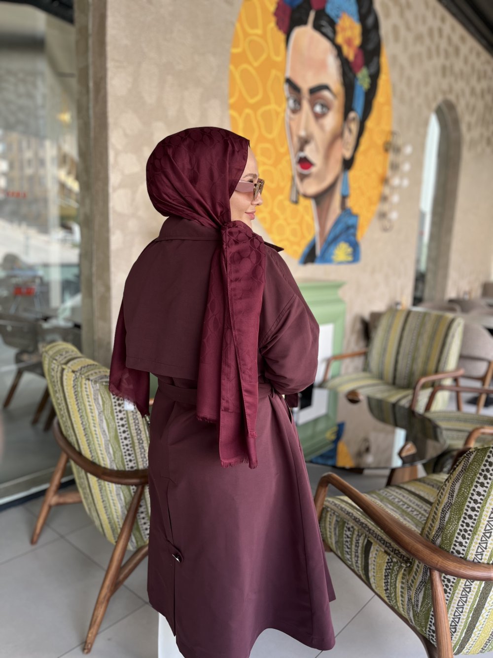 Belli Fresh Jakar Soft Şal Bordo