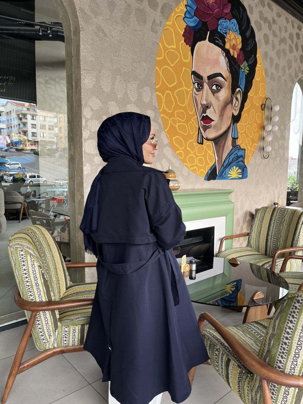 Belli Fresh Jakar Soft Şal Lacivert