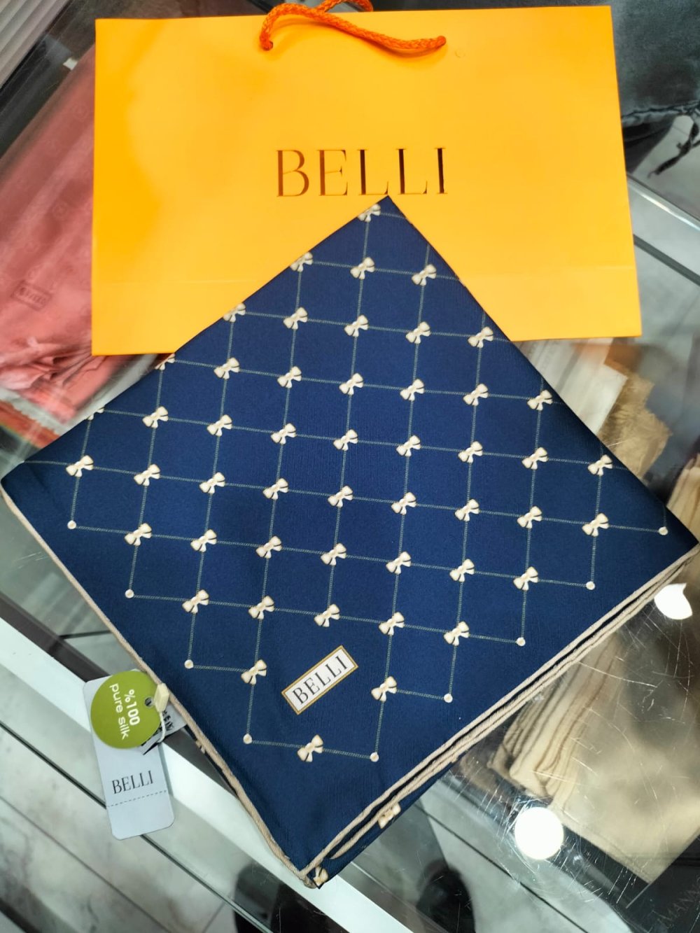 Belli Nostalji Twill İpek Eşarp