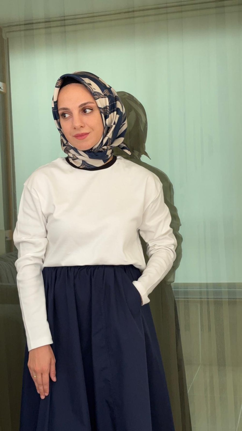 Belli Nostalji Twill İpek Eşarp