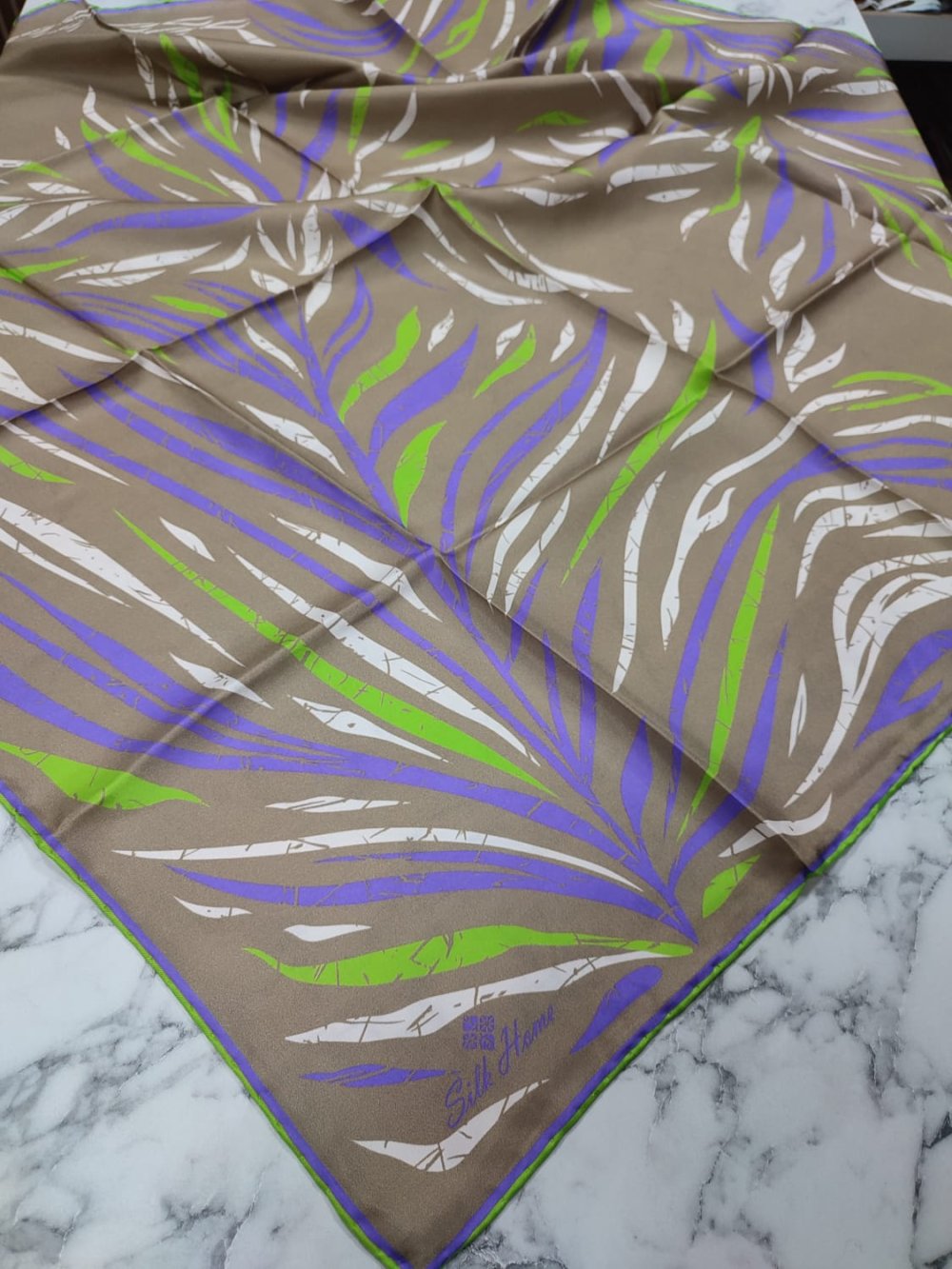 Silk Home Twill İpek Eşarp K. Vizon