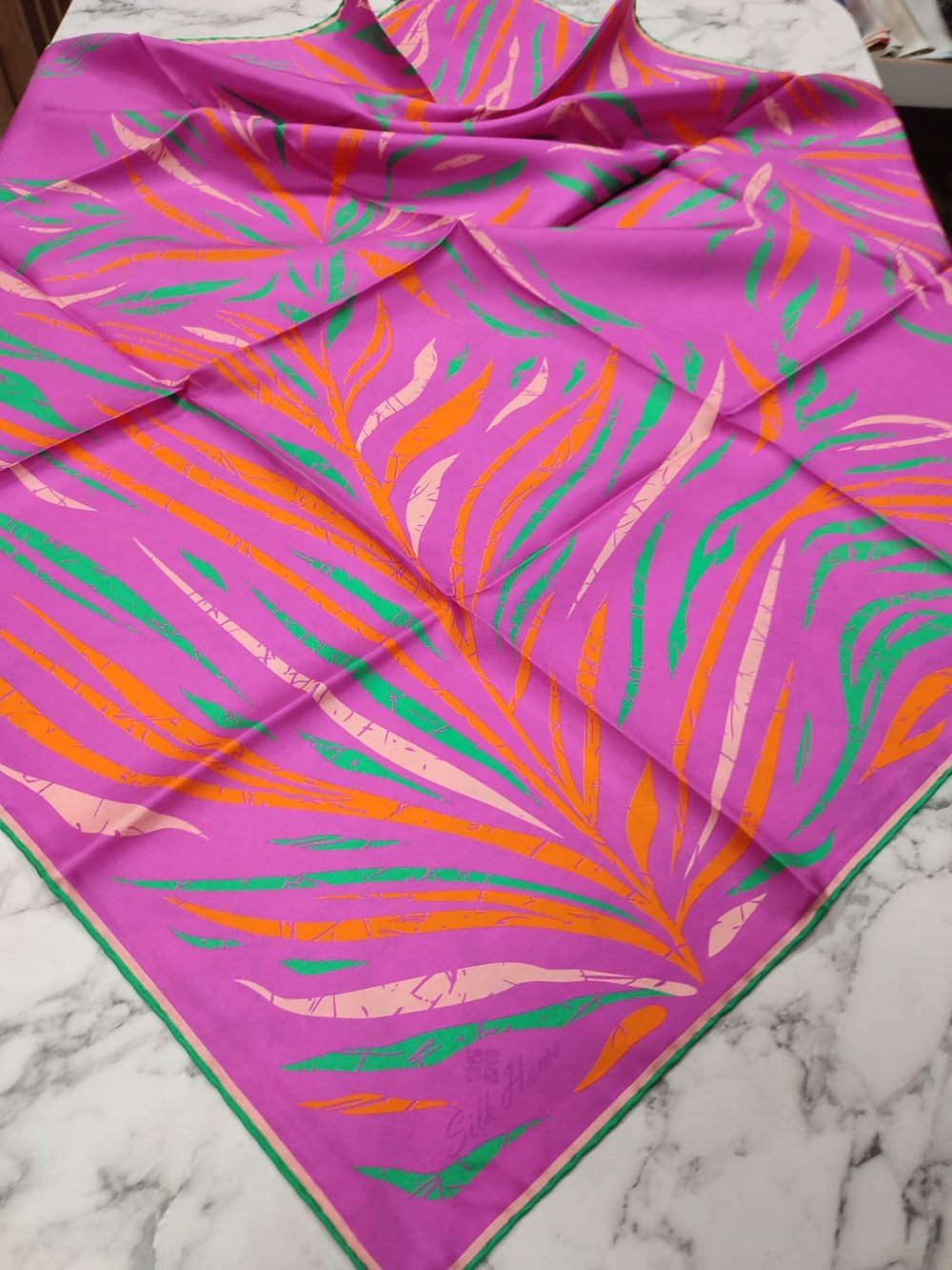 Silk Home Twill İpek Eşarp Şeker Pembesi
