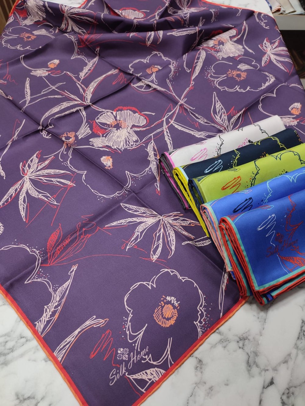 Silk Home Twill İpek Eşarp Uçuk Pembe