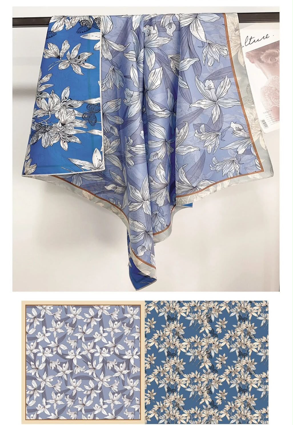 İthal Çift Taraflı Twill Eşarp Kasımpatı
