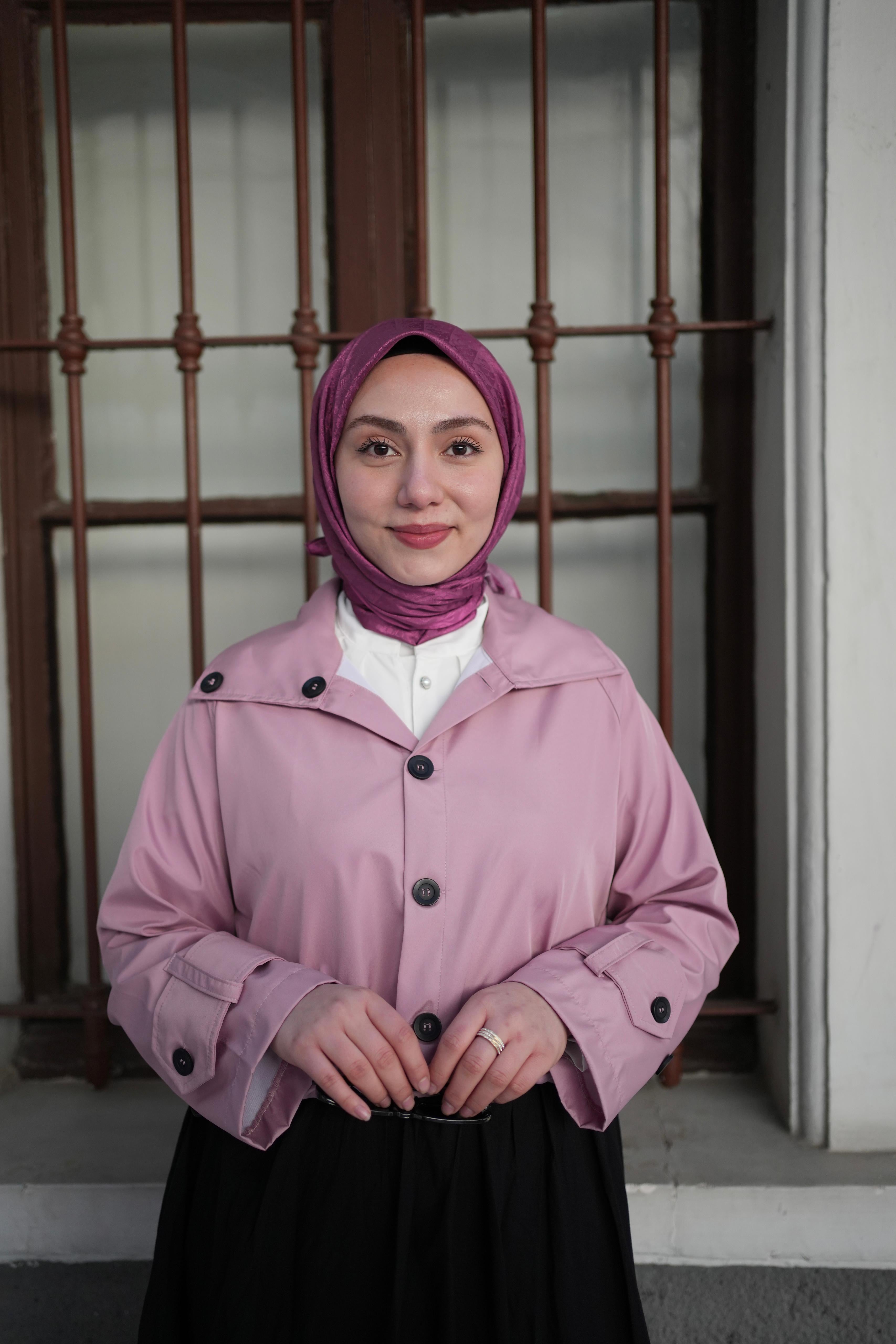 Monogram Eşarp Fuşya