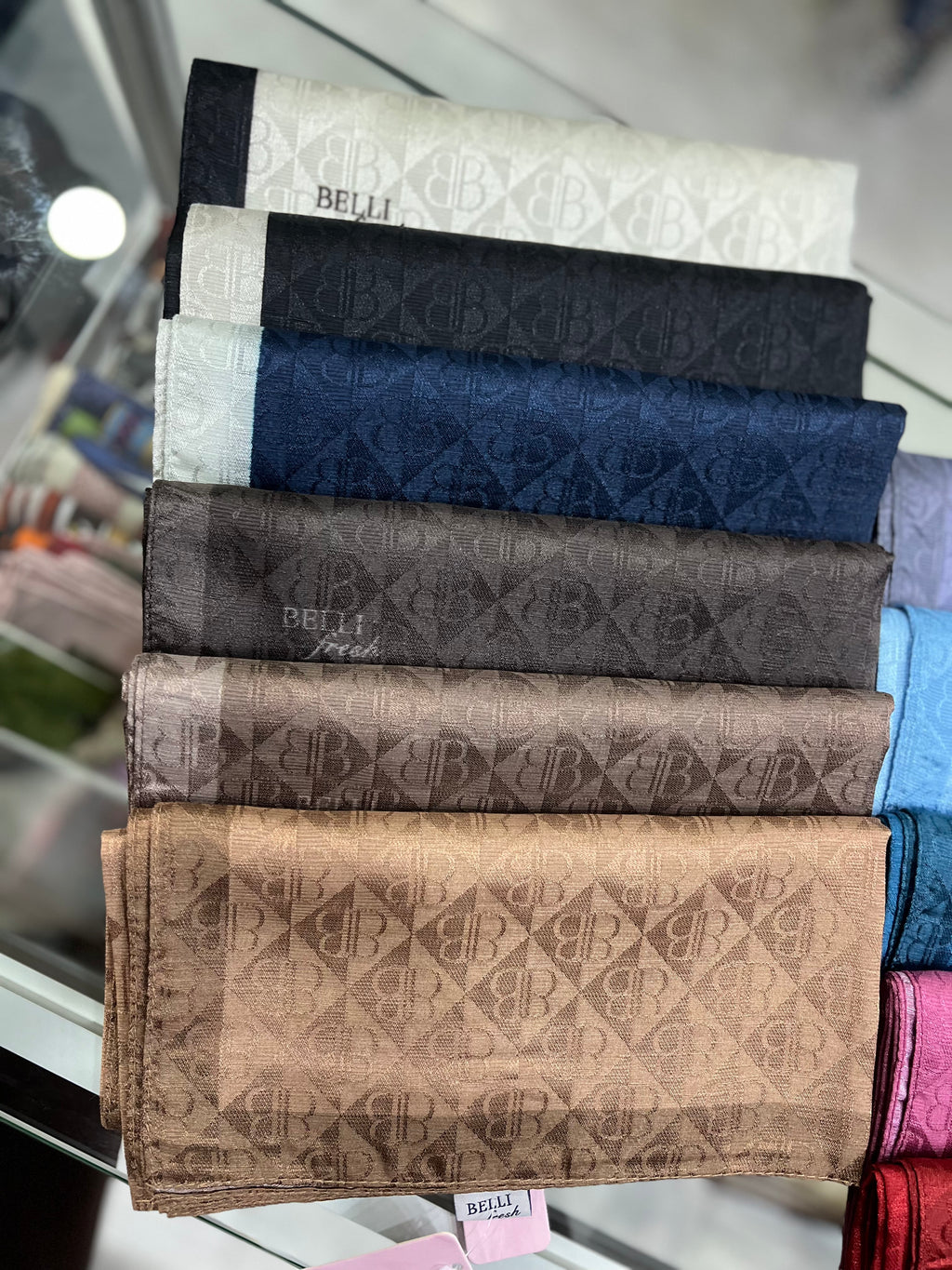 Monogram Eşarp Morcivert