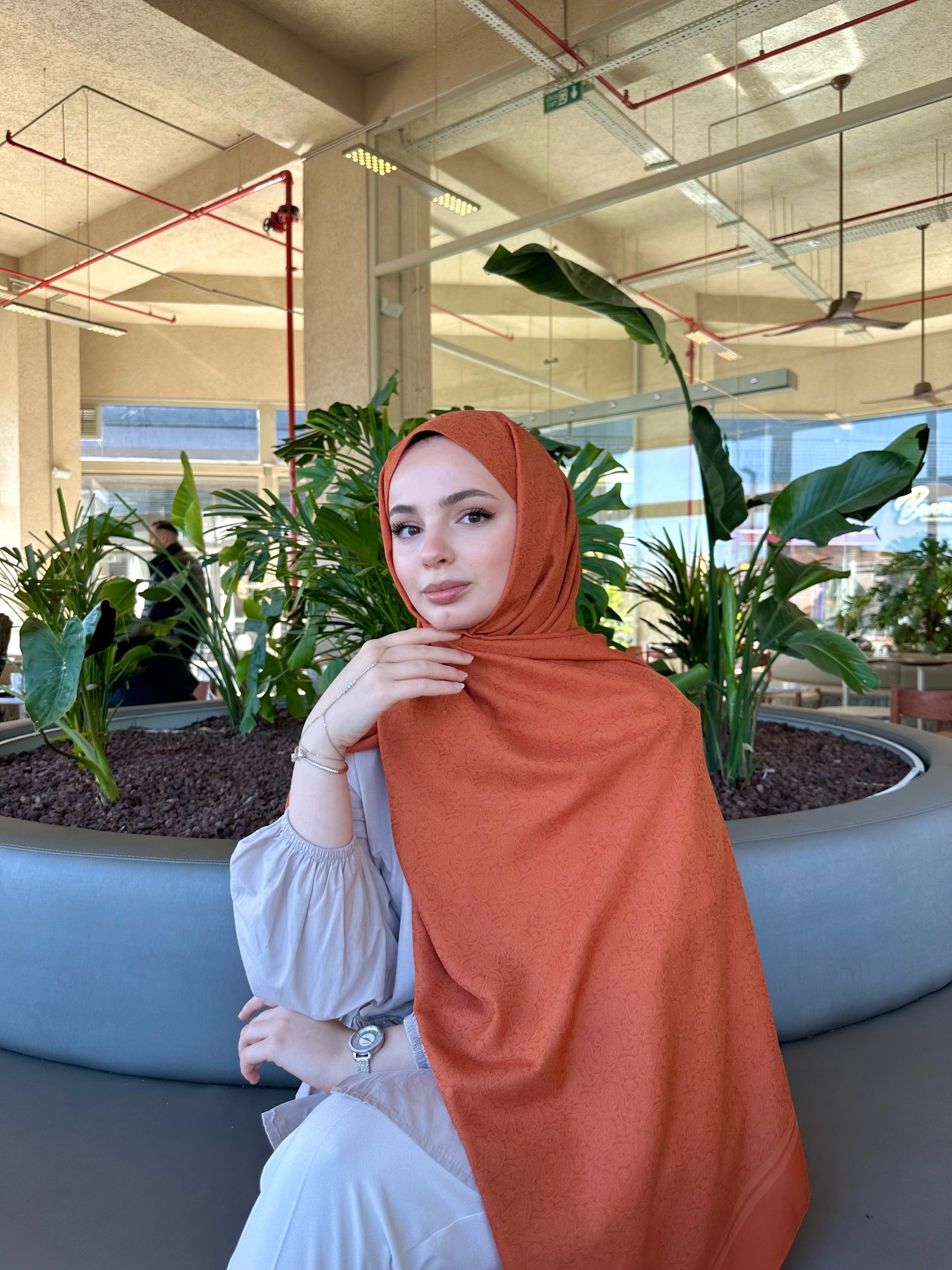 Sıla Yıldırım Seçimi Şal Serisi Kiremit