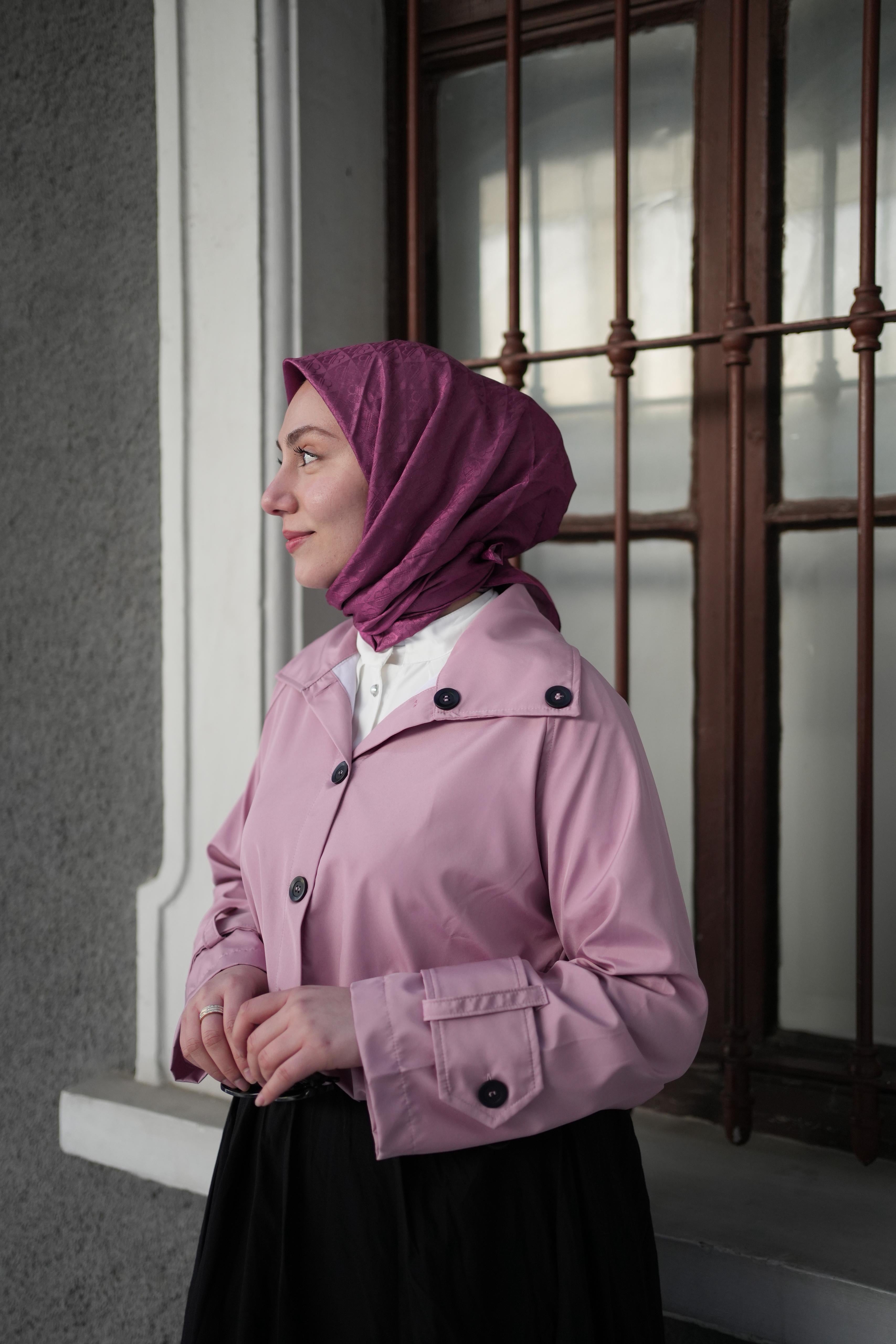 Monogram Eşarp Fuşya