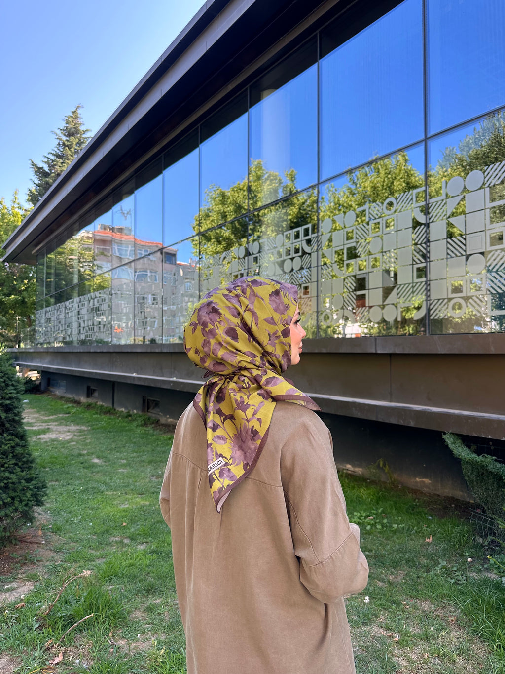 Liza Eşarp Fıstık-Kahve