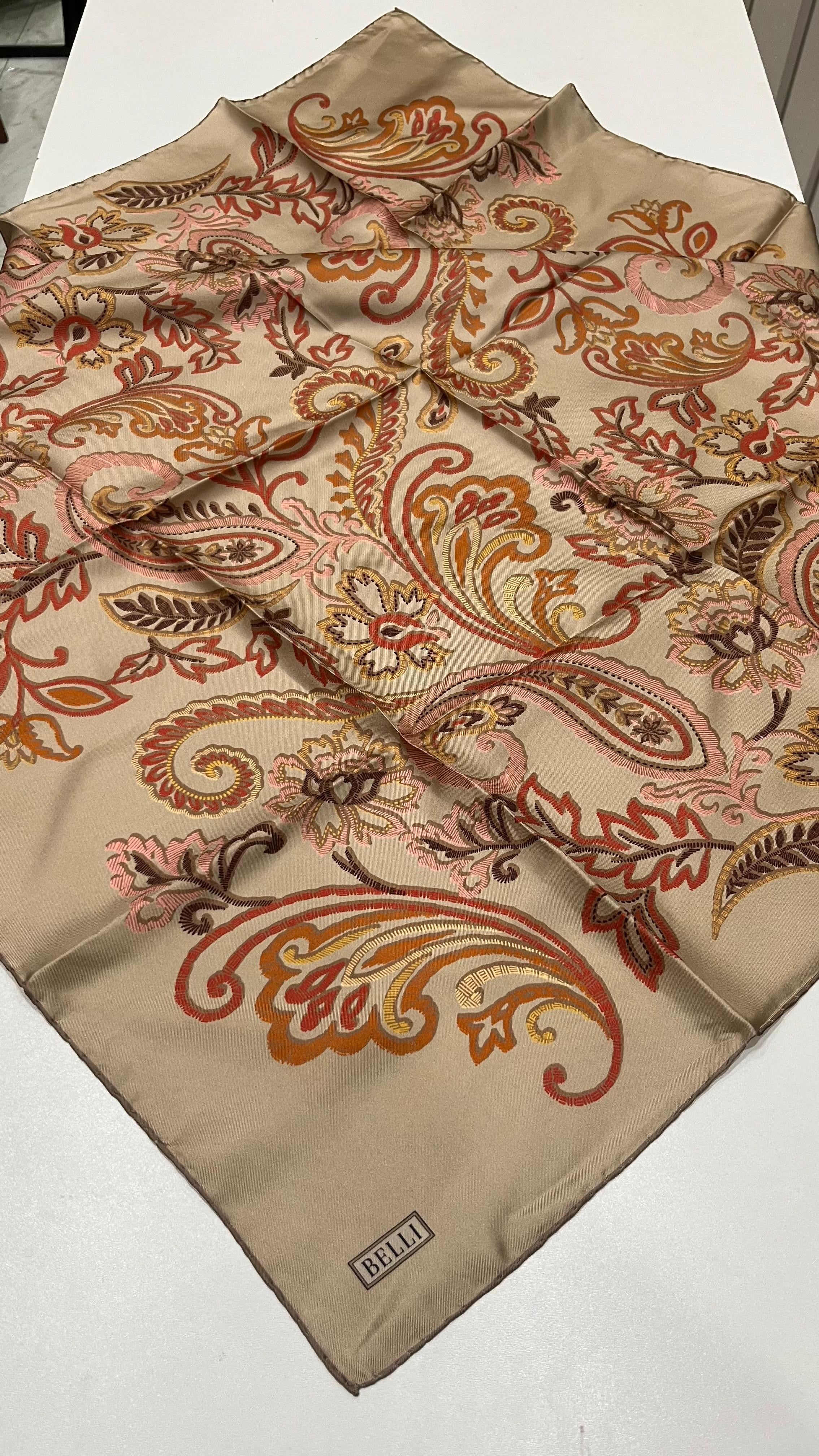 BELLI '25 Kış Sezonu Twill İpek Eşarp