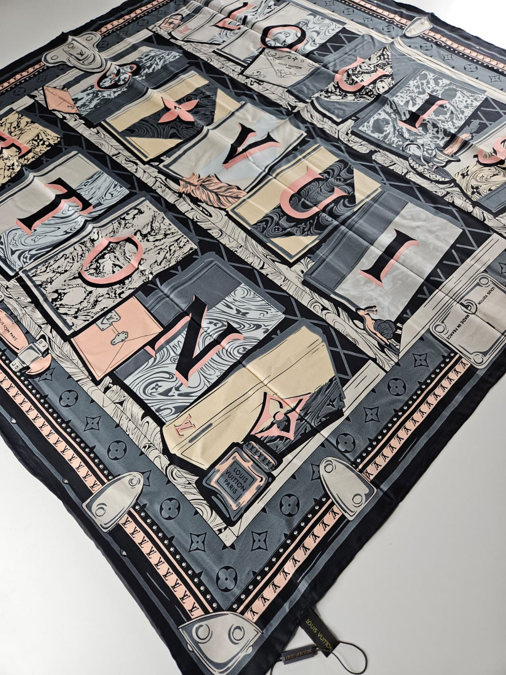 İthal Twill İpek Eşarp Füme