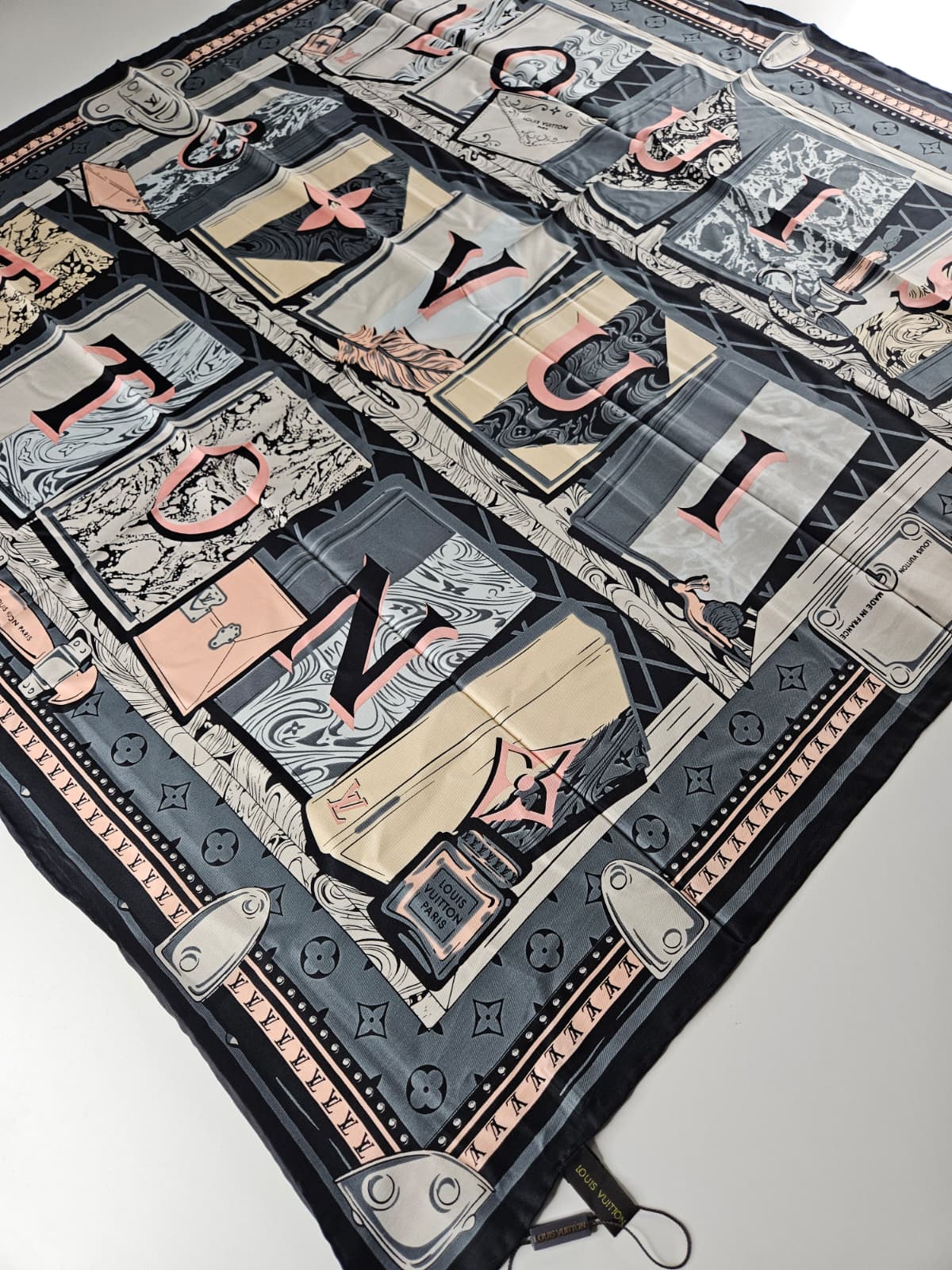 İthal Twill İpek Eşarp Füme
