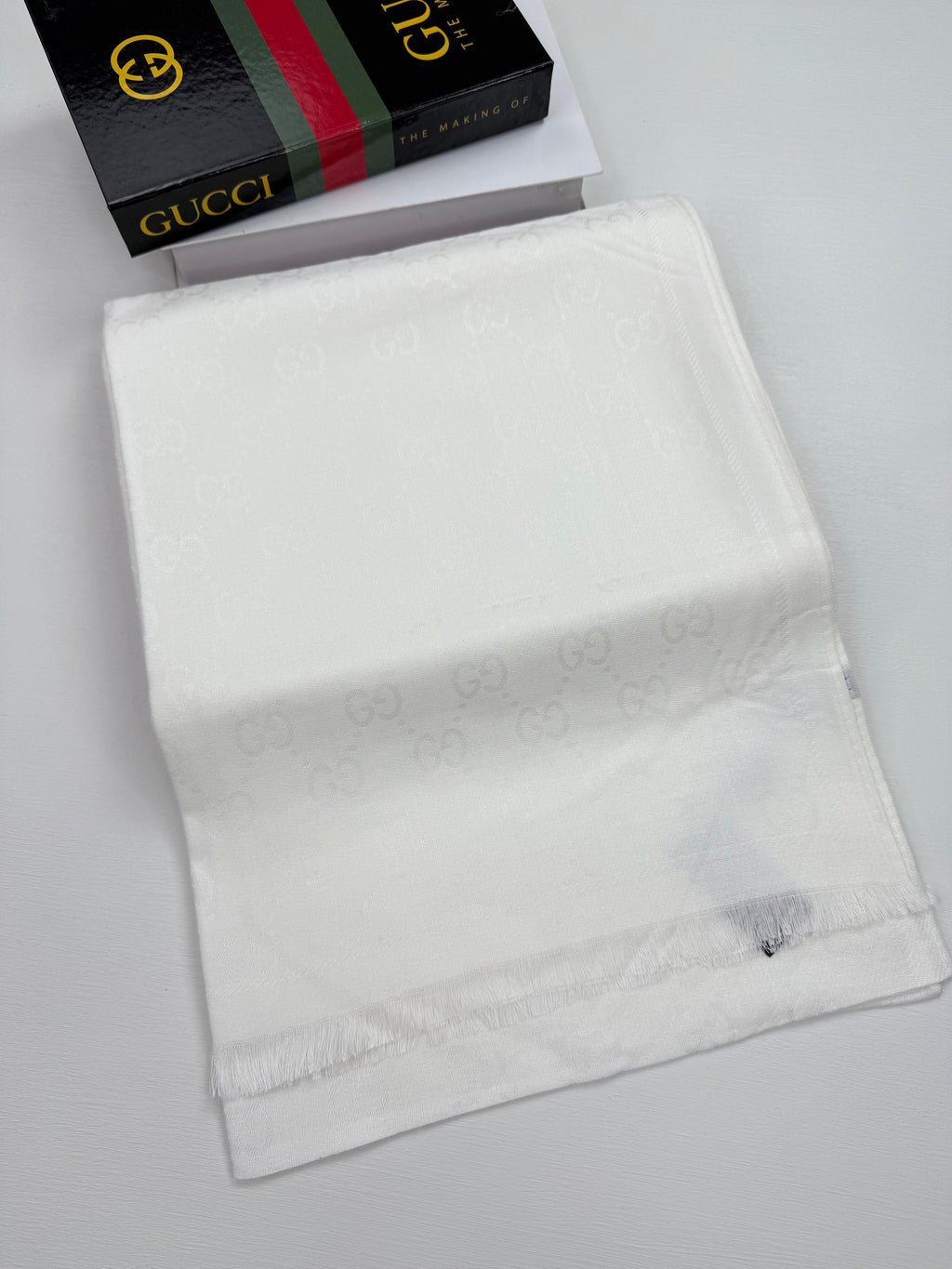 Kaşmir İpek Şal Ekru