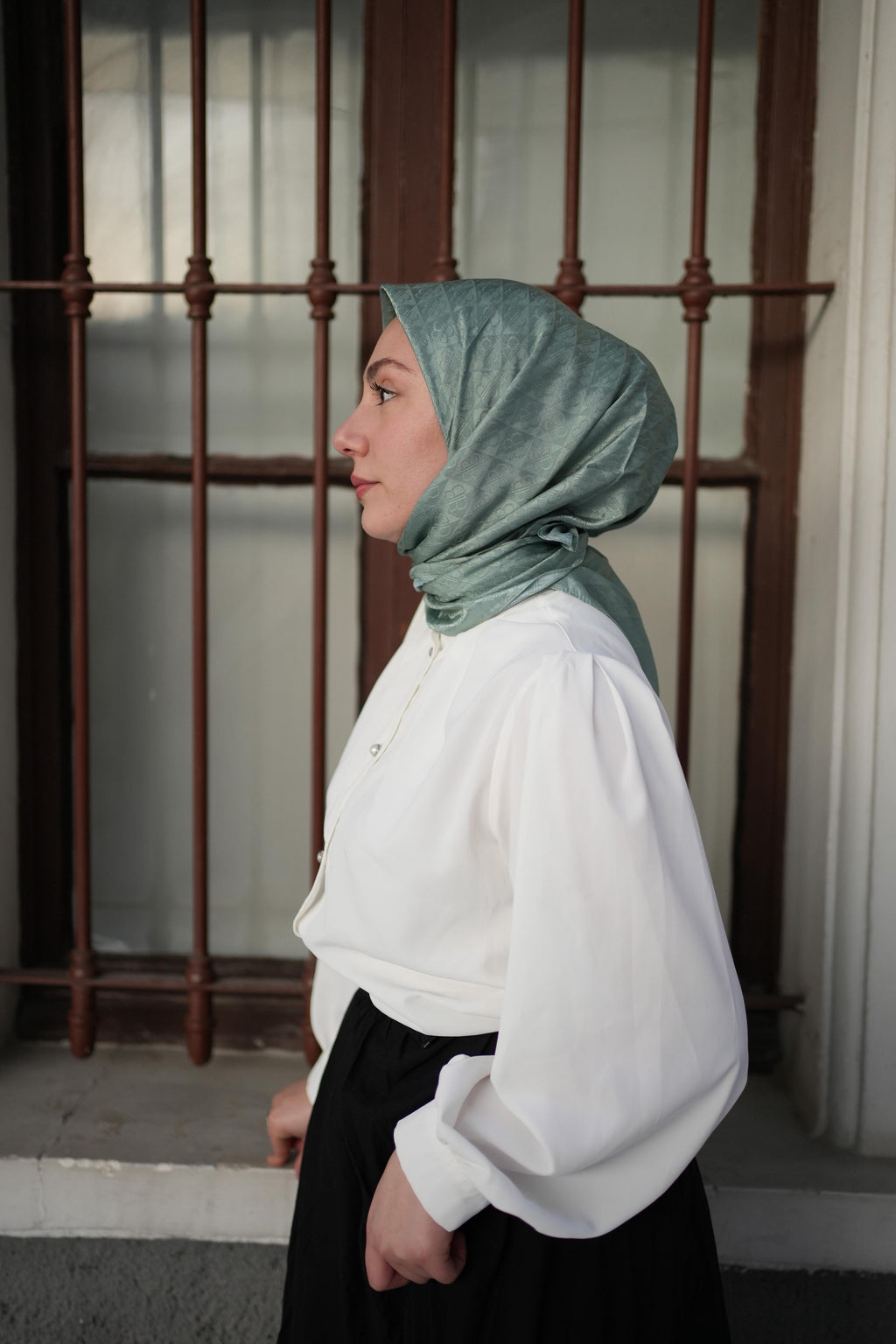 Monogram Eşarp Yeşil