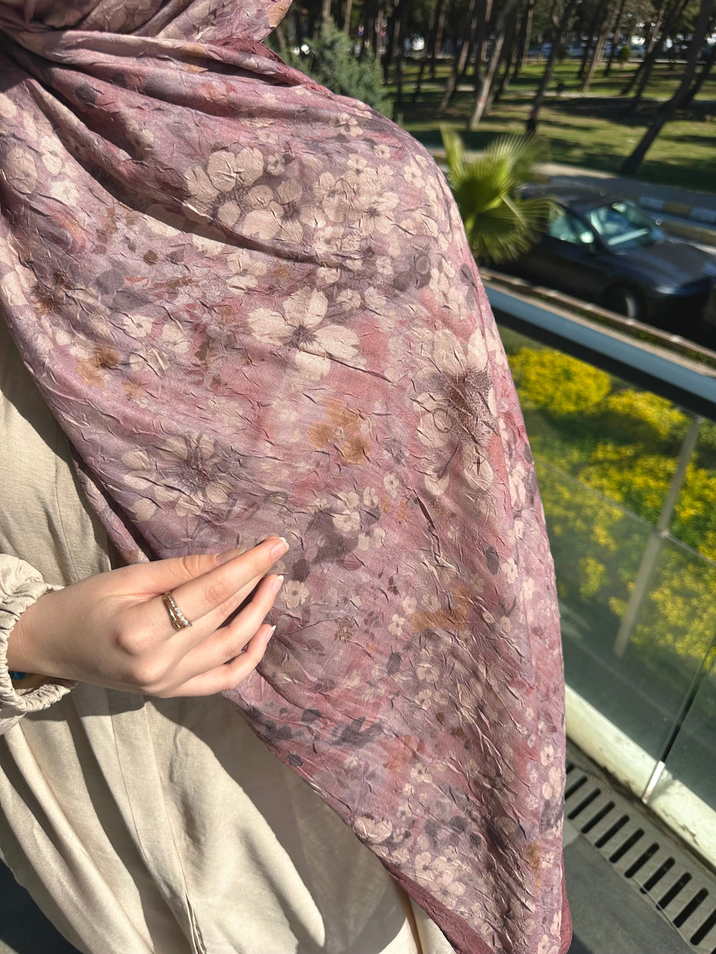 Petunya Soft Kraş Şal Rose