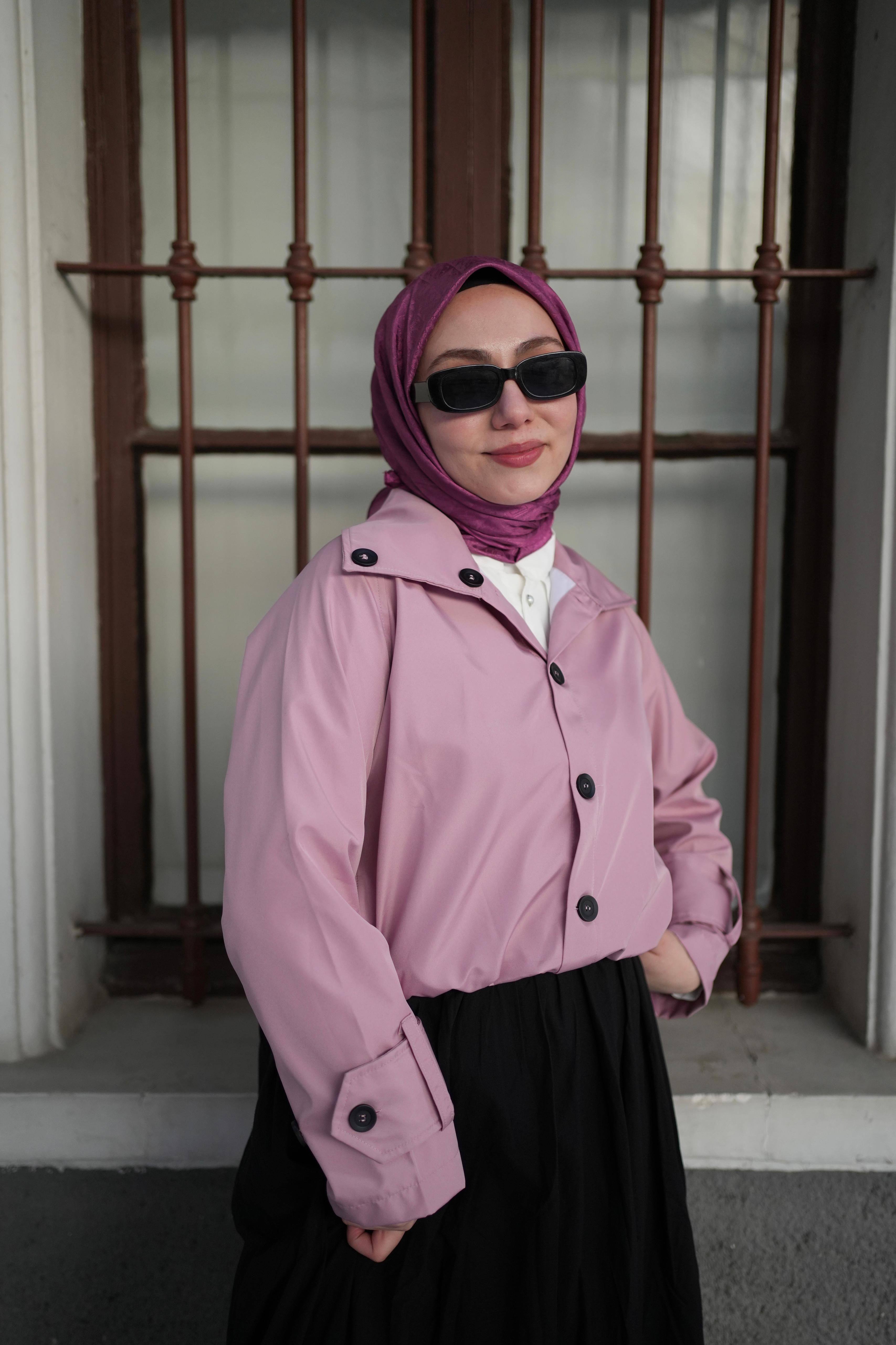 Monogram Eşarp Fuşya