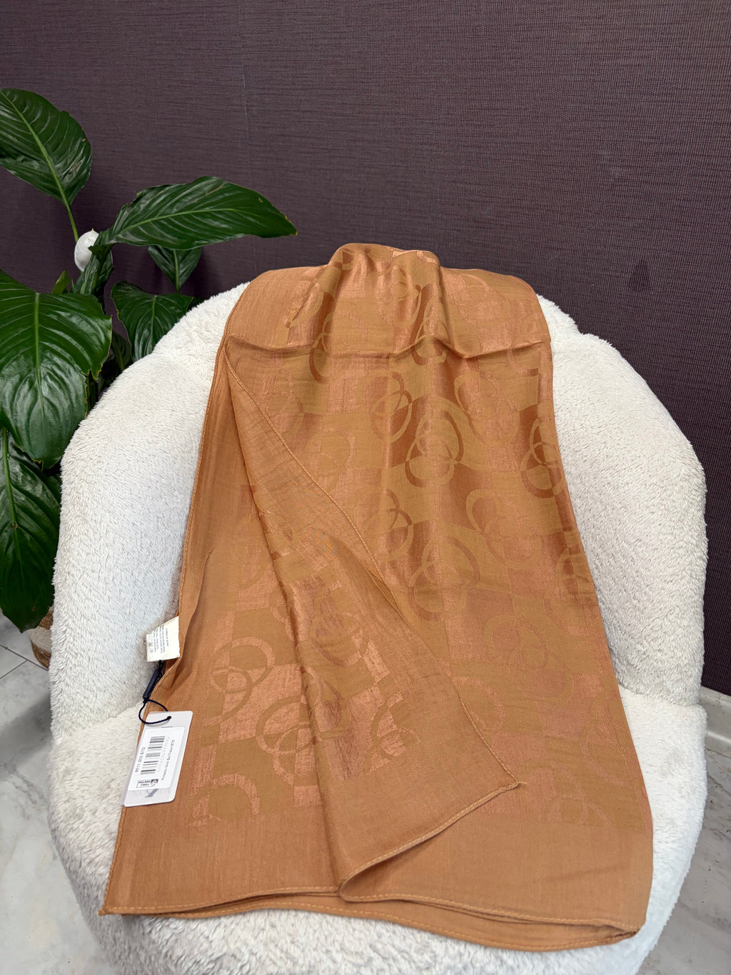 Noura Scarf Dama Şal Tütün