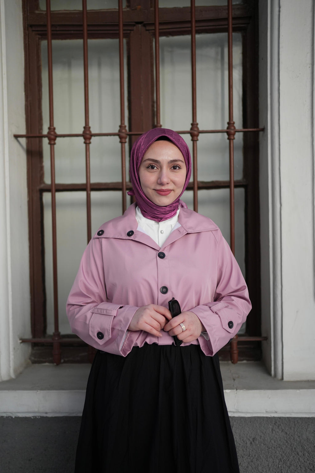 Monogram Eşarp Fuşya