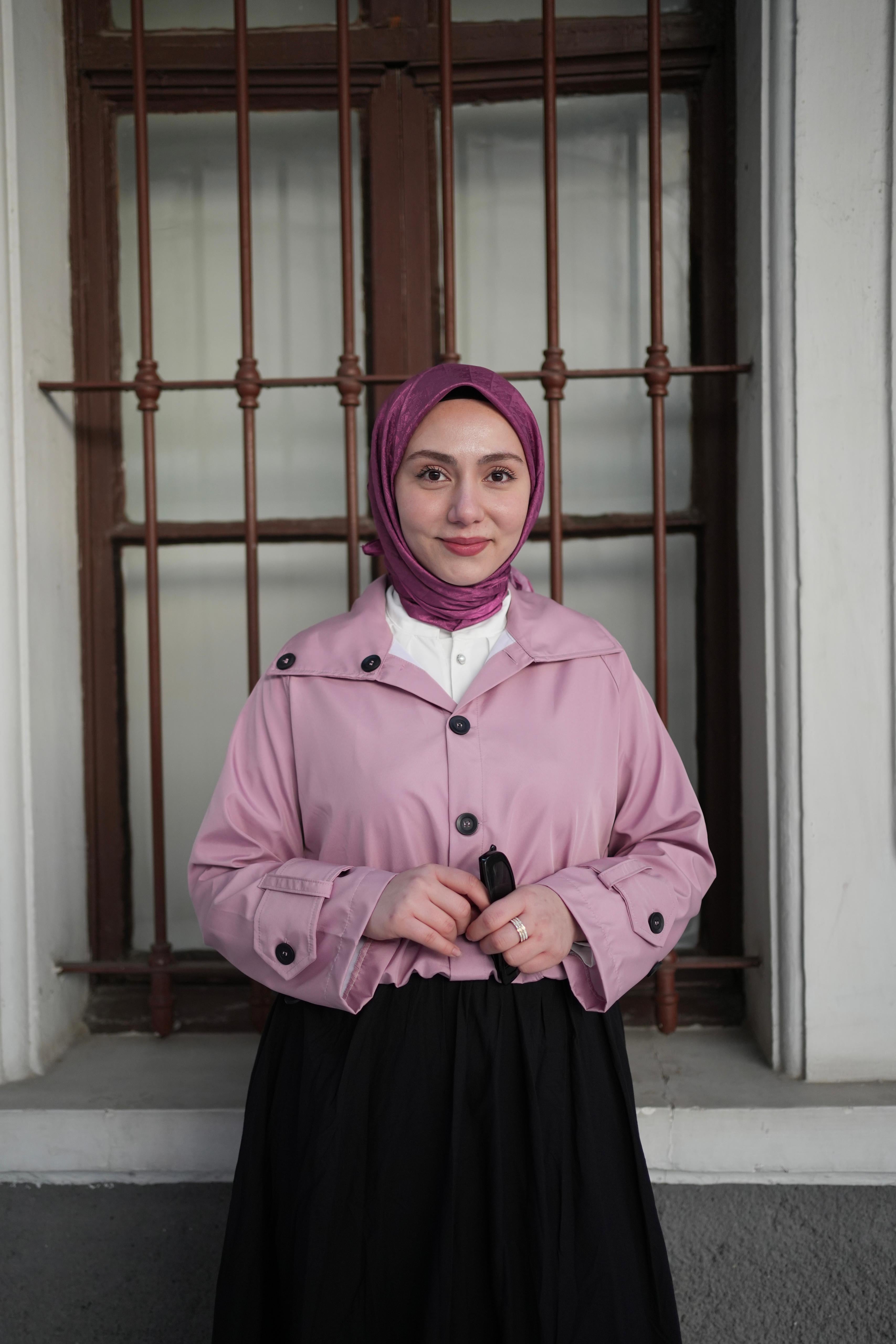 Monogram Eşarp Fuşya