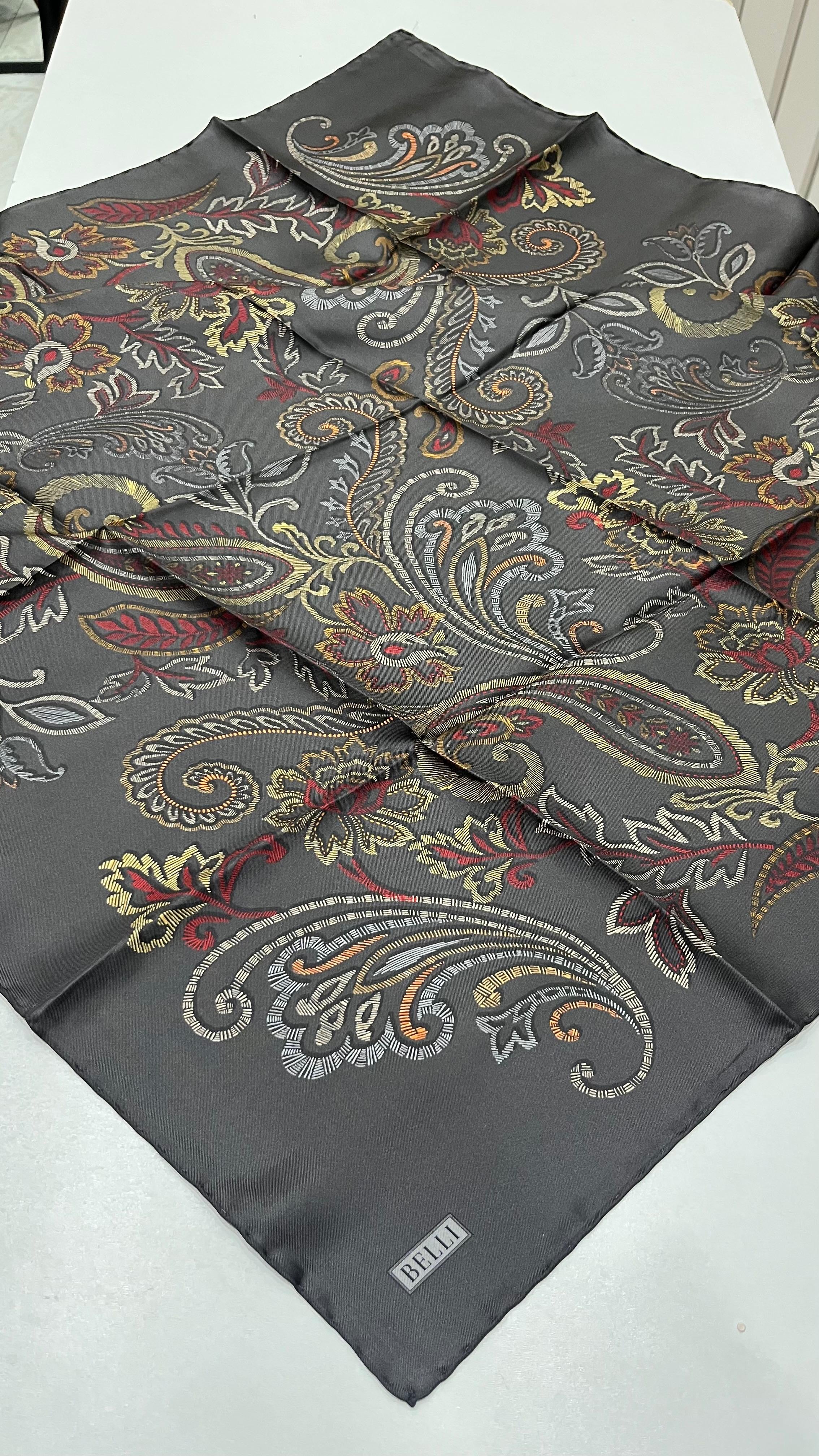 BELLI '25 Kış Sezonu Twill İpek Eşarp