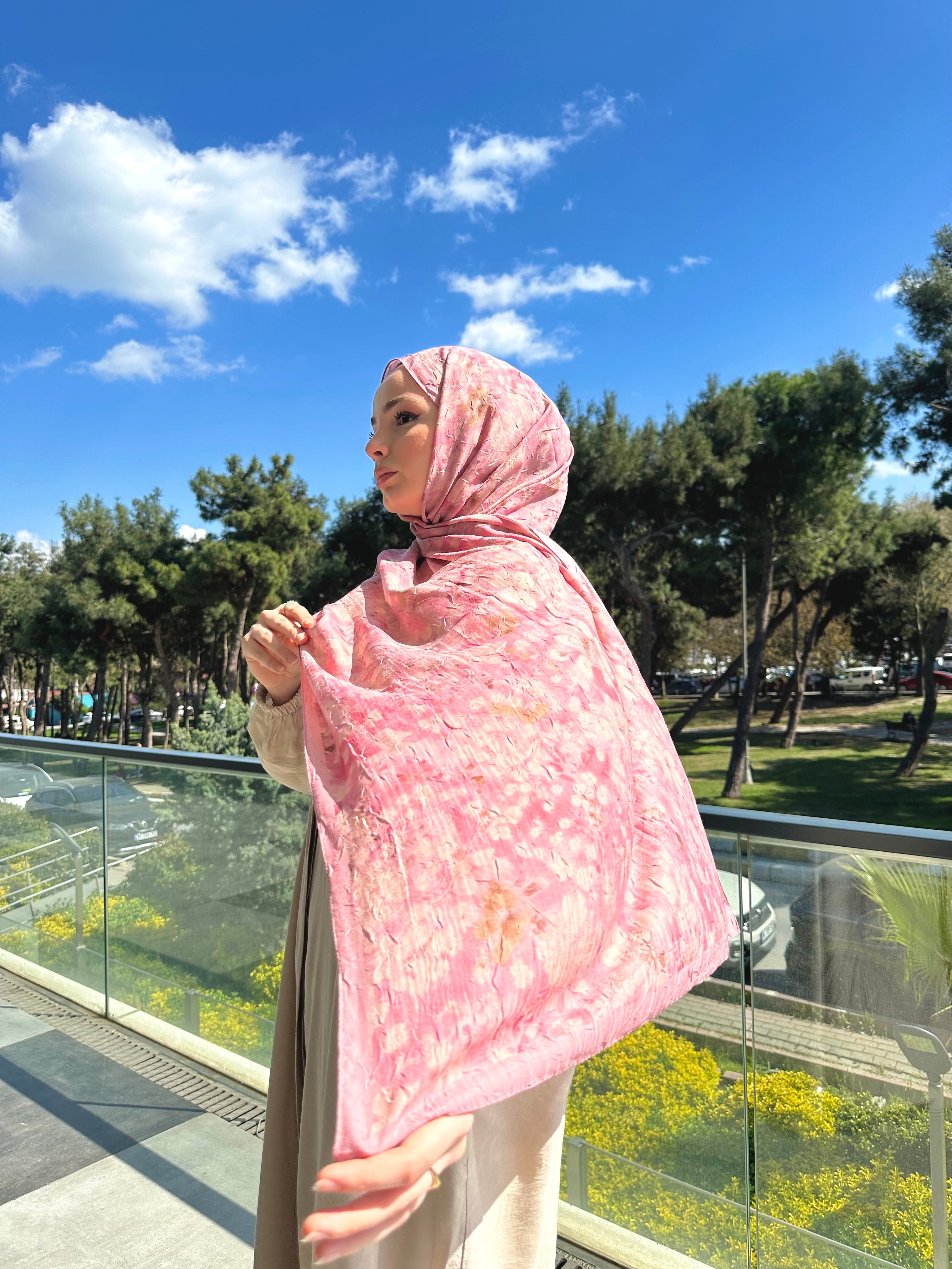 Petunya Soft Kraş Şal Pembe