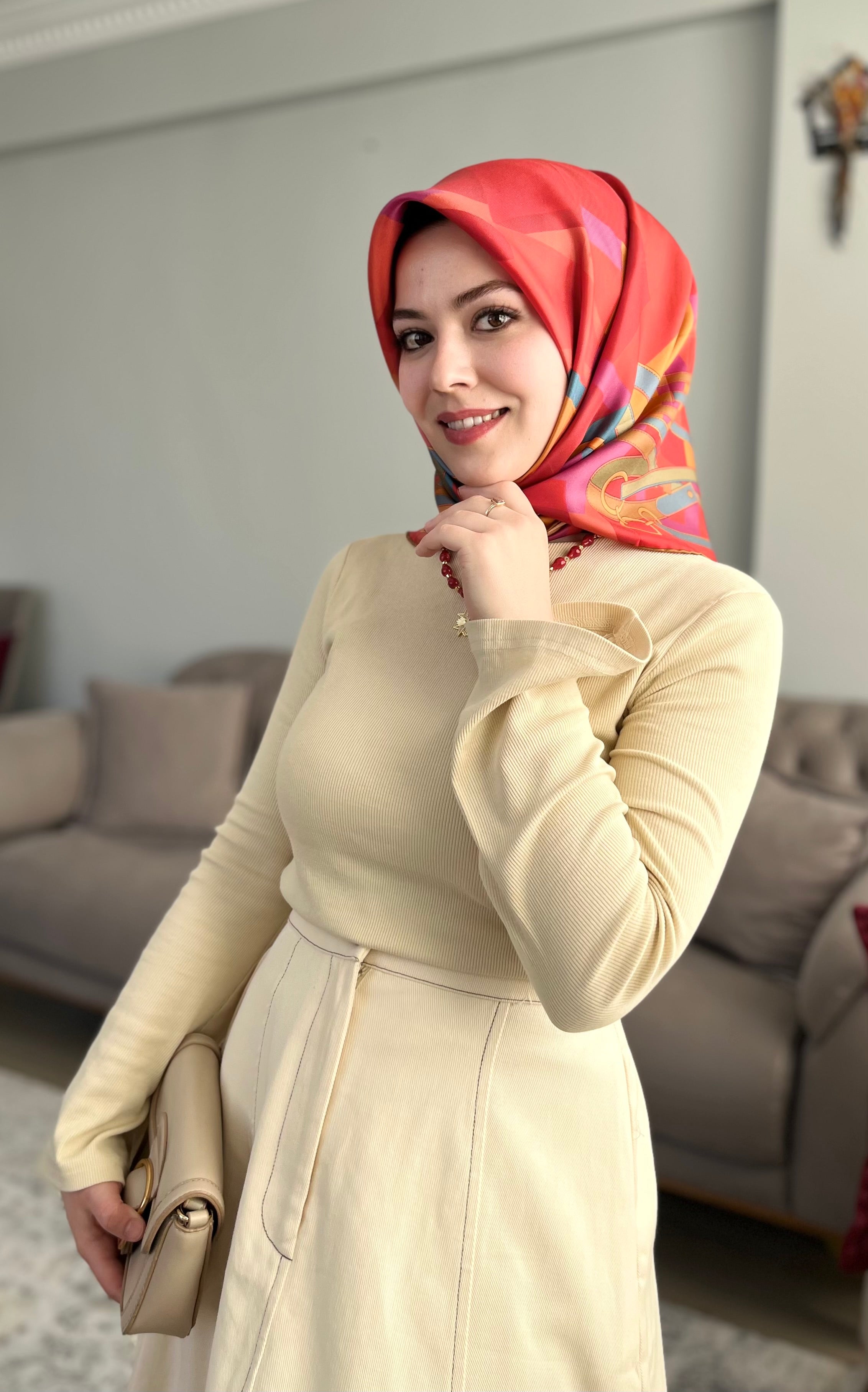 Seyydayla Seçimi 2026 Yaz Sezonu Twil İpek Kırmızı