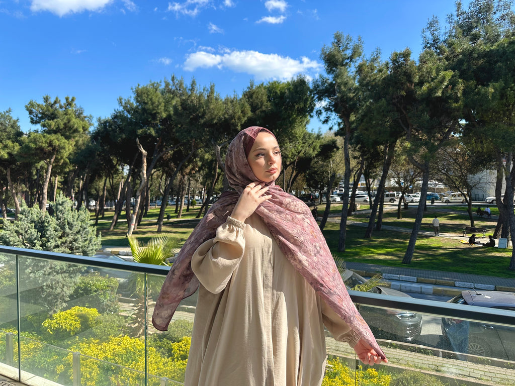 Petunya Soft Kraş Şal Rose