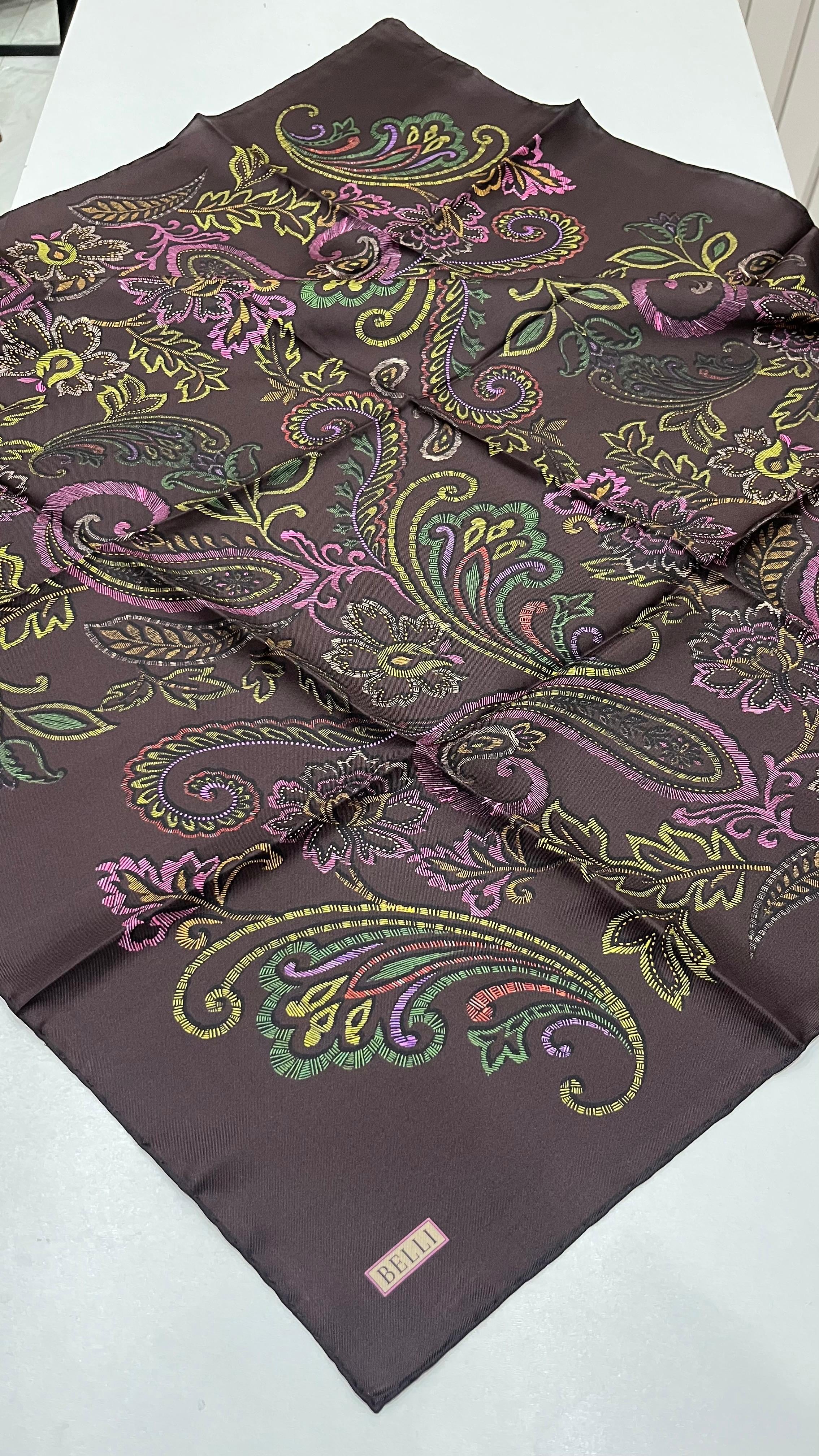 BELLI '25 Kış Sezonu Twill İpek Eşarp