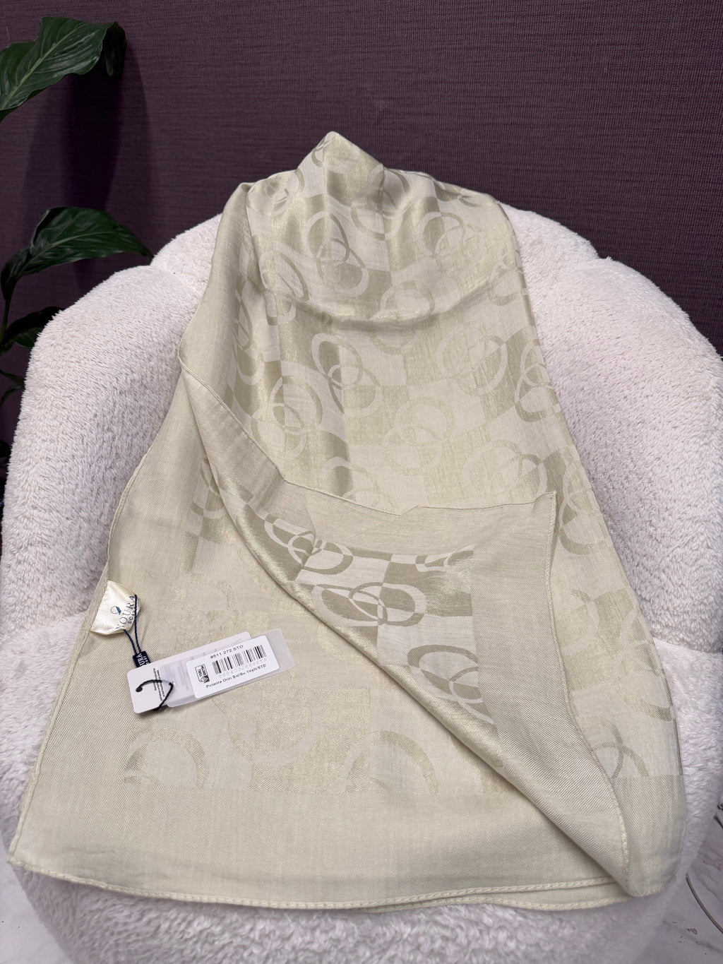 Noura Scarf Dama Şal Su Yeşili