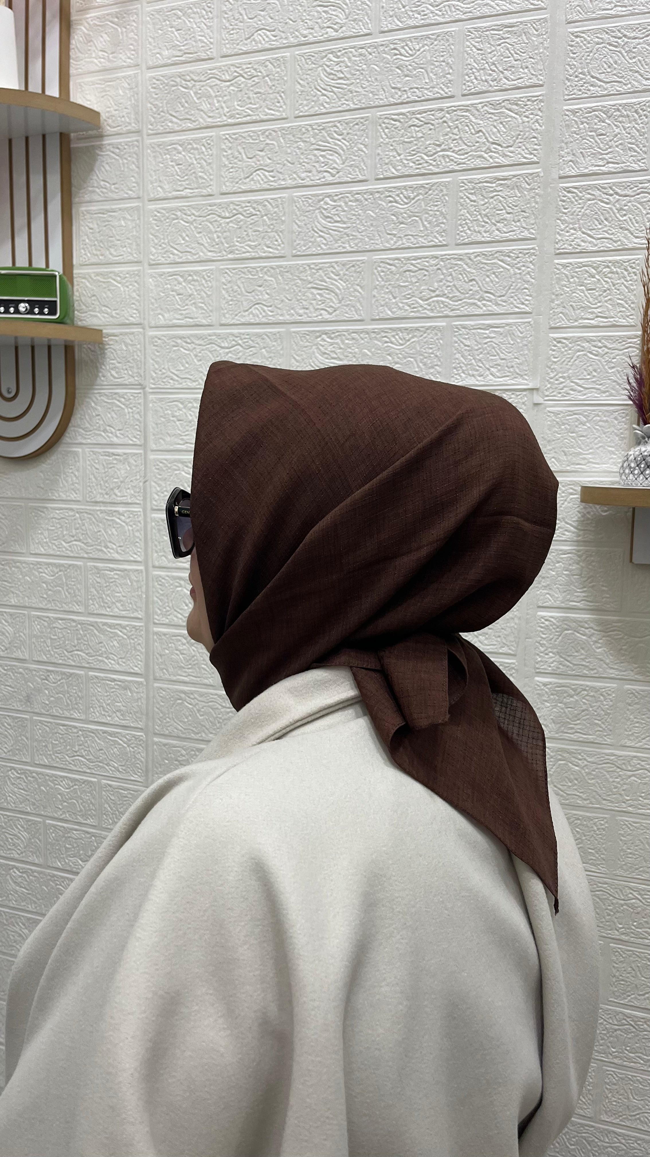 Tela Eşarp Çikolata