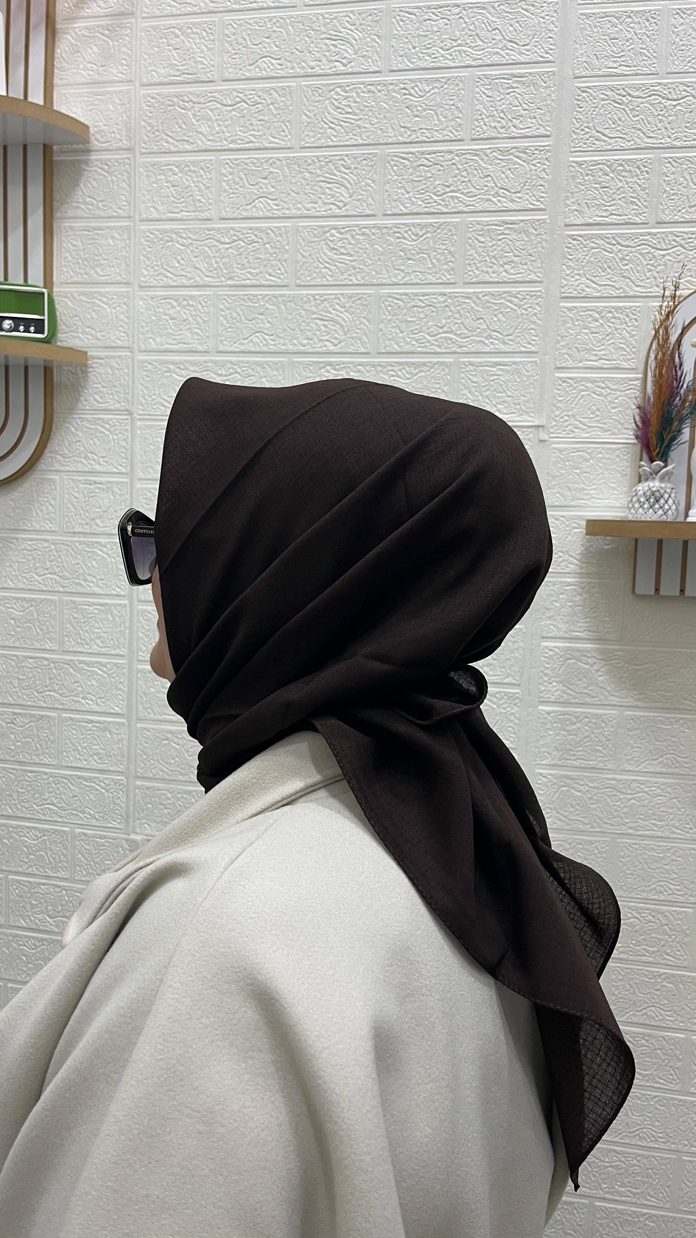 Tela Eşarp Acı Kahve