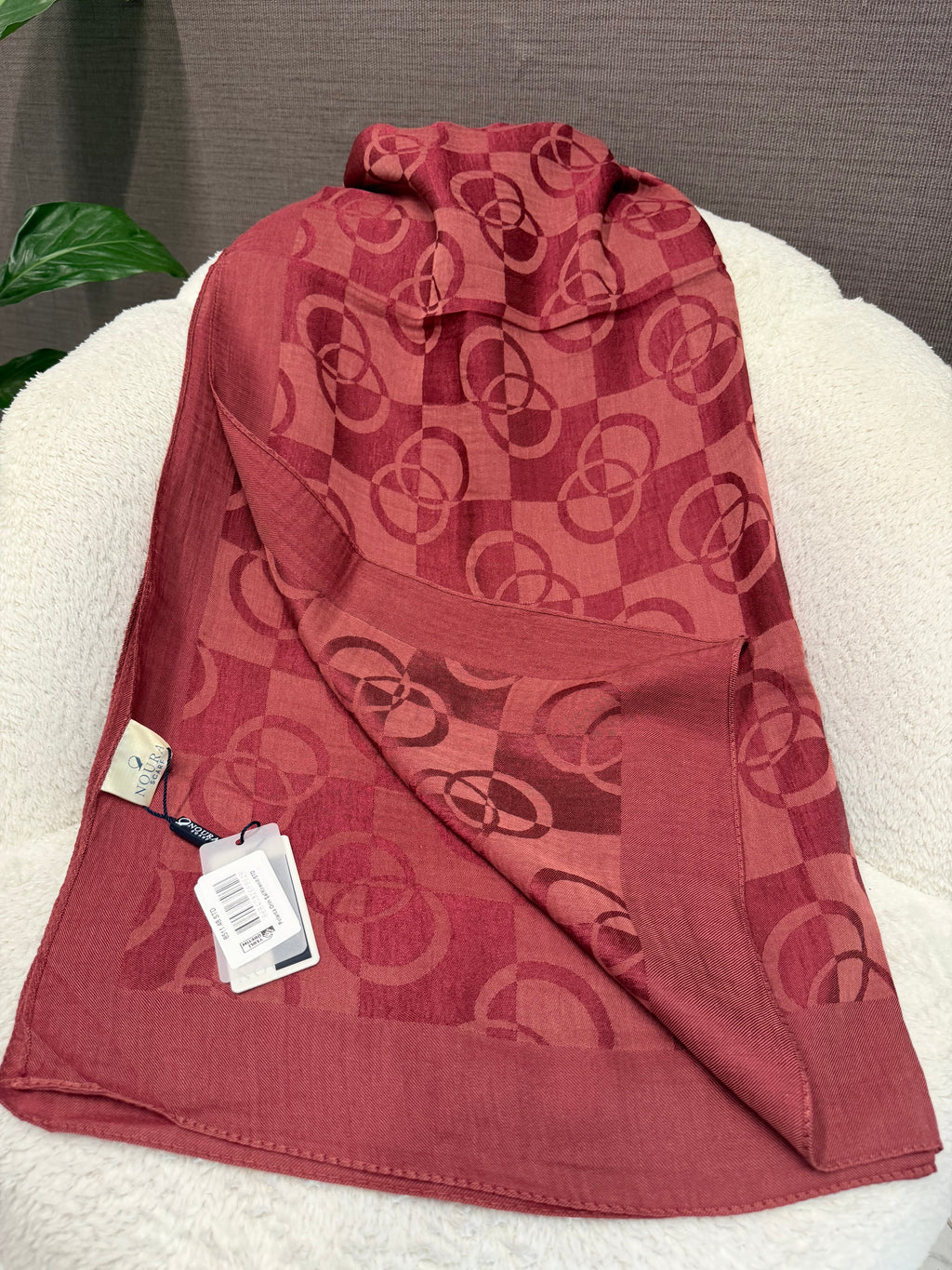 Noura Scarf Dama Şal Kiremit