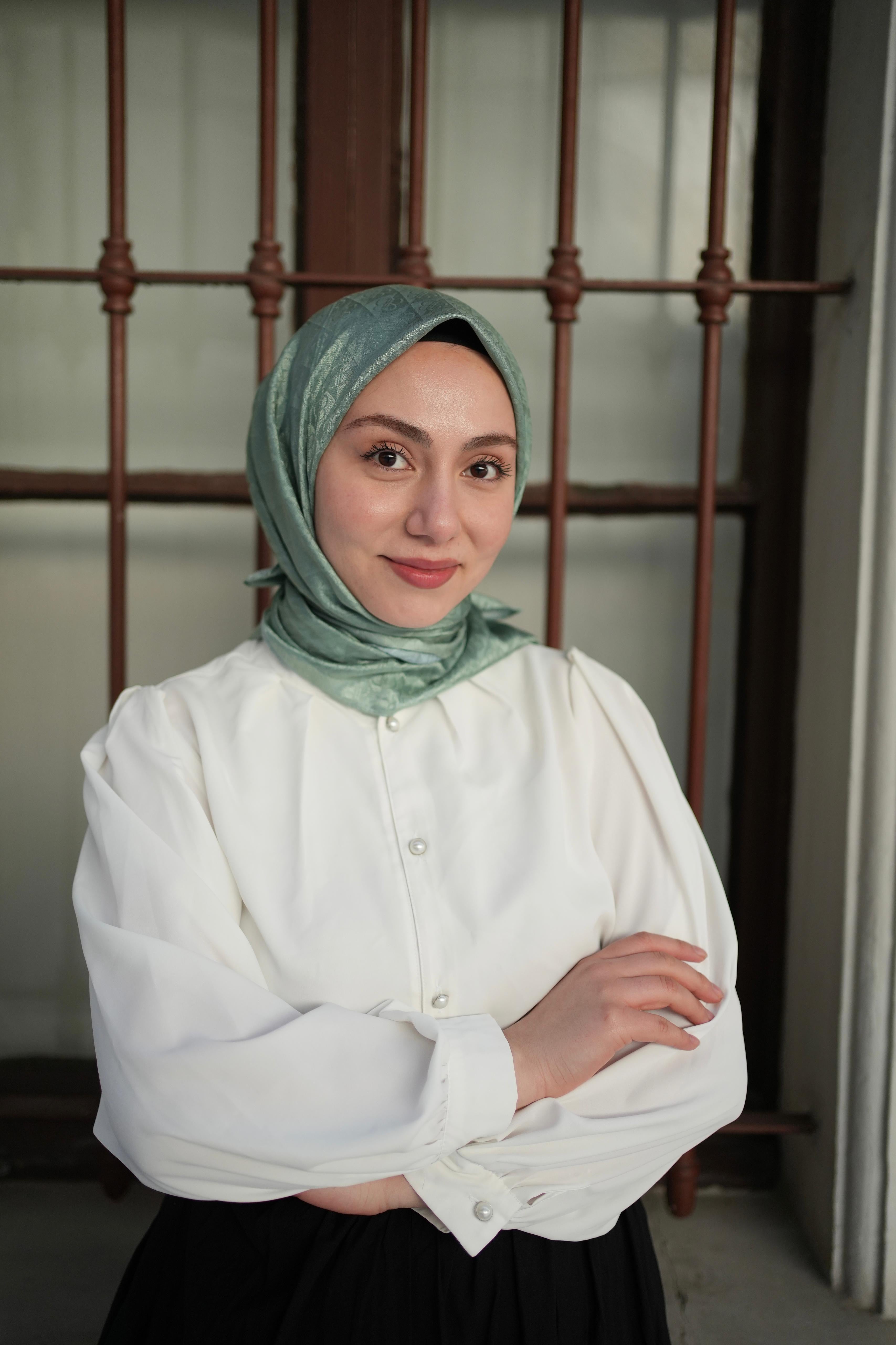 Monogram Eşarp Yeşil