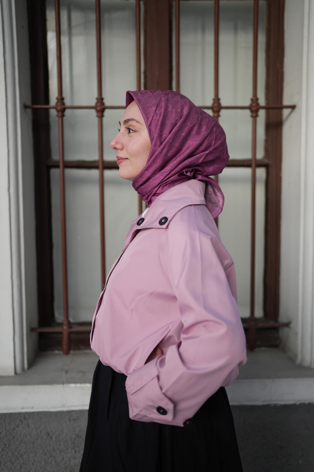 Monogram Eşarp Fuşya