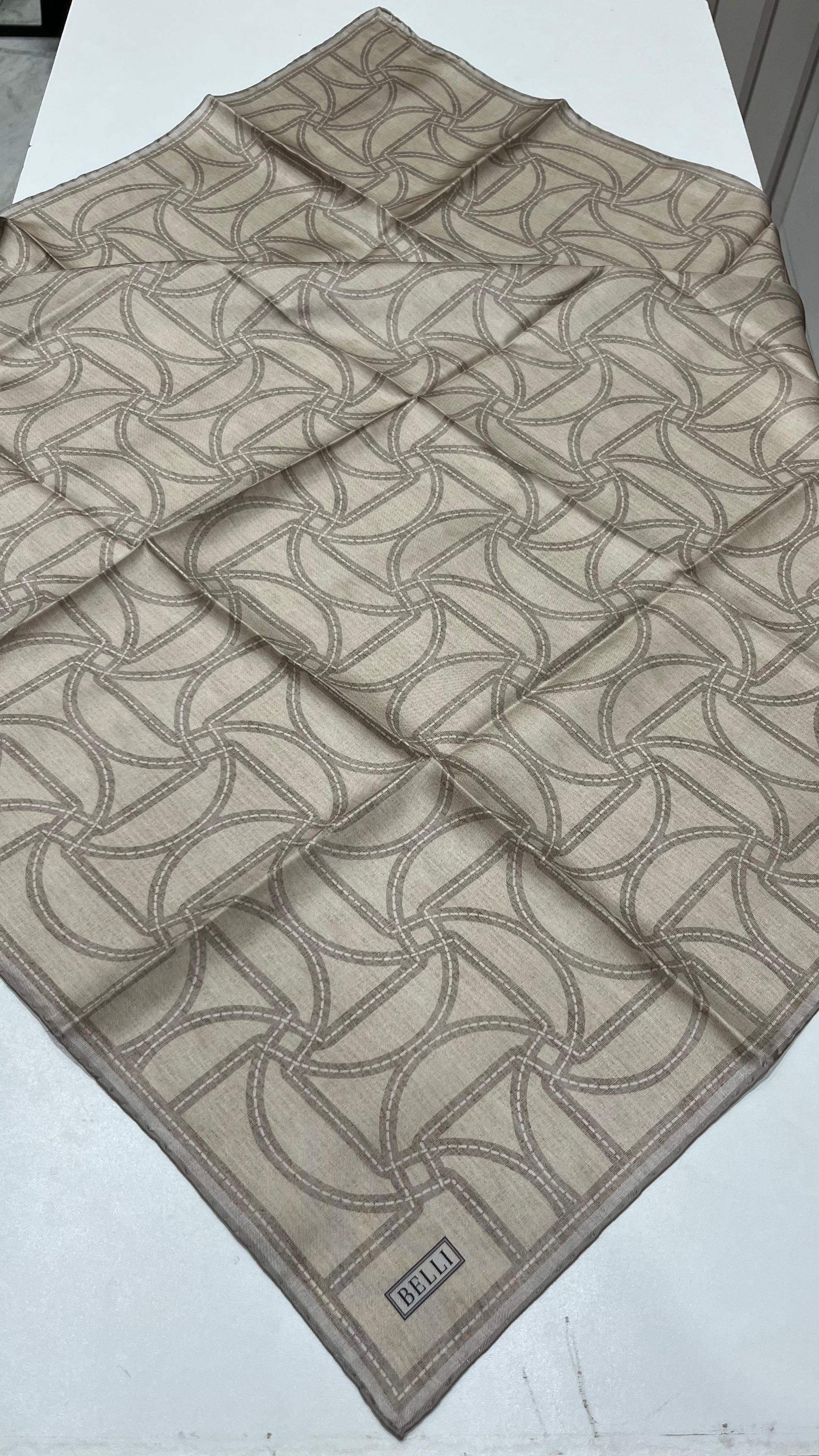 BELLI '25 Kış Sezonu Twill İpek Eşarp