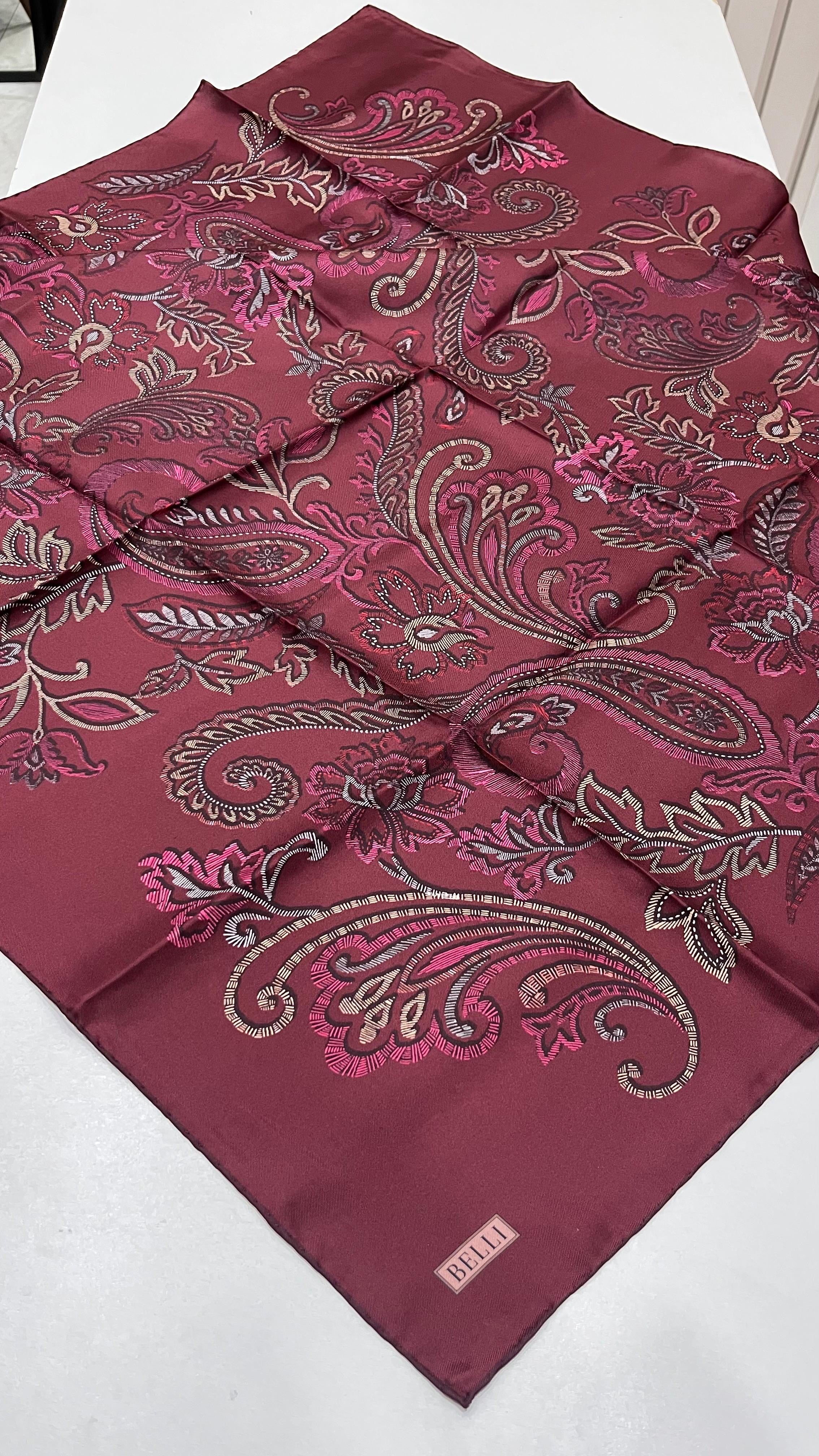 BELLI '25 Kış Sezonu Twill İpek Eşarp