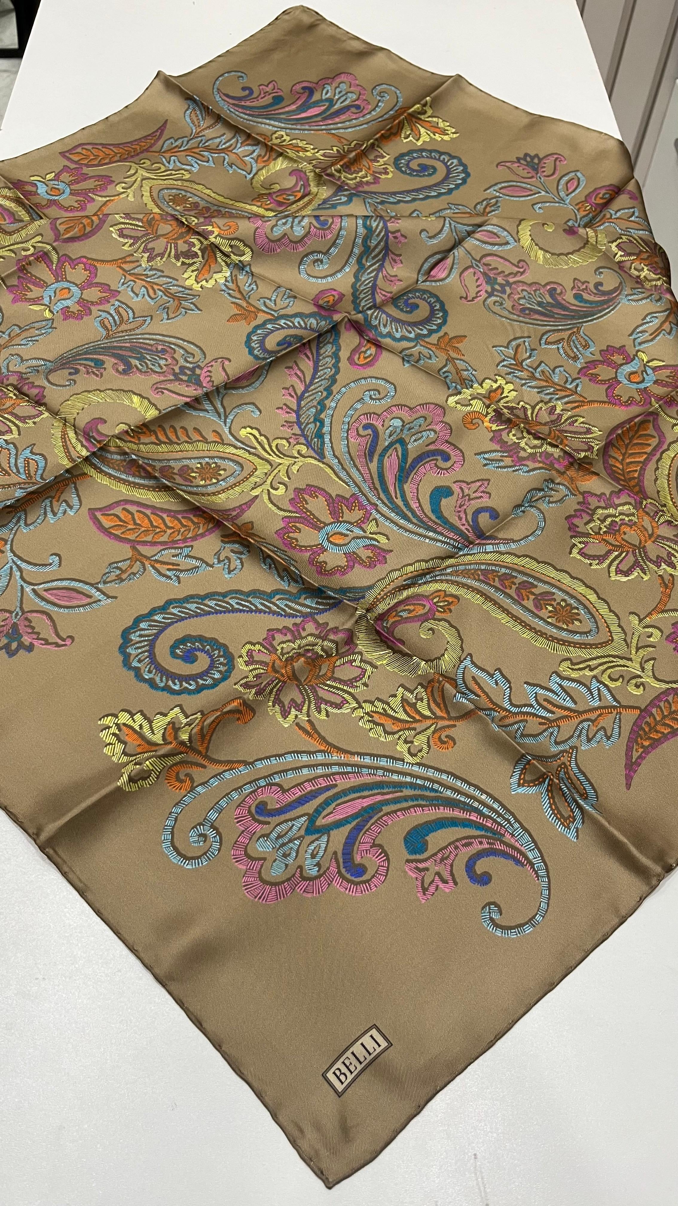 BELLI '25 Kış Sezonu Twill İpek Eşarp