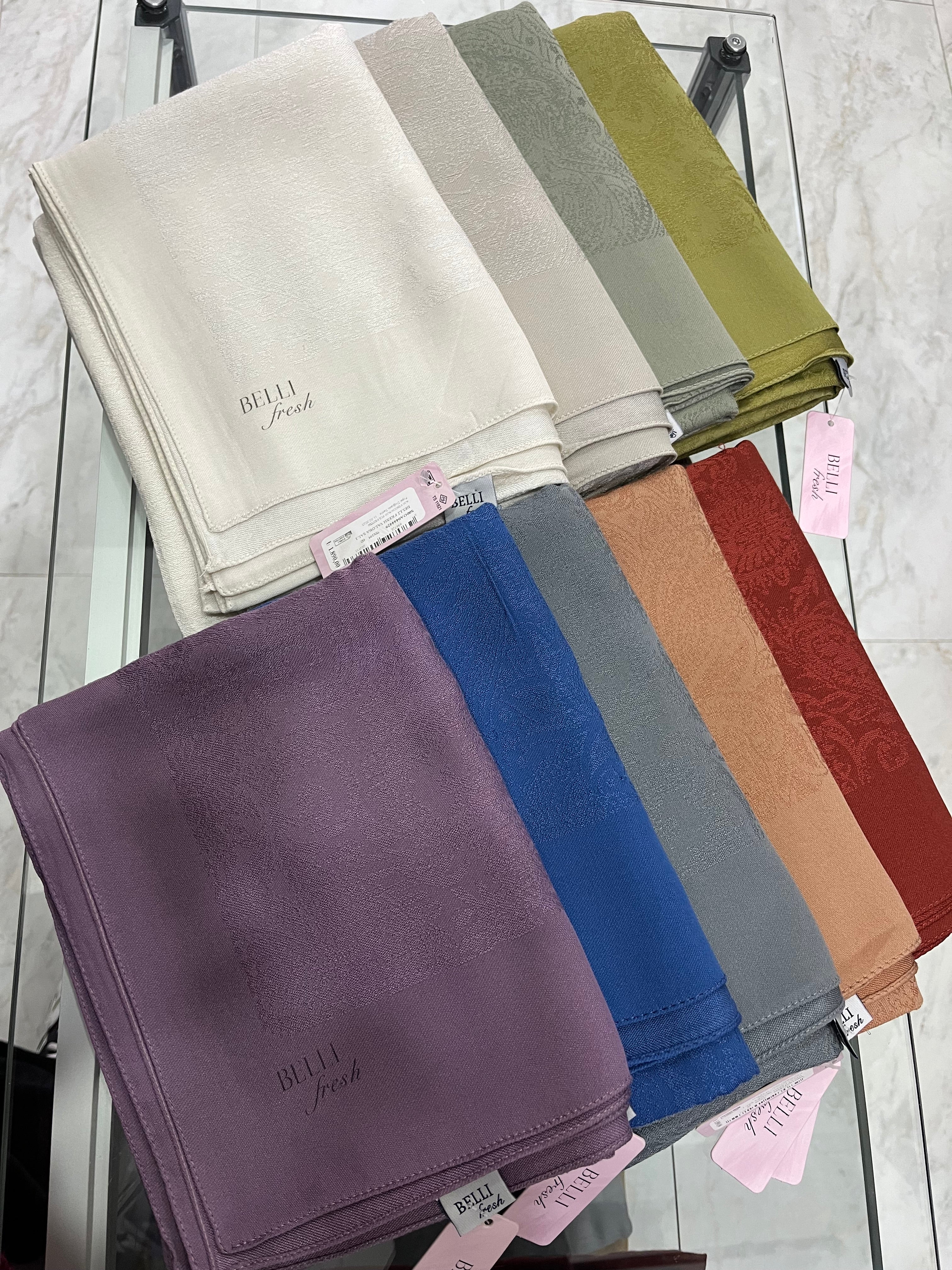 BELLI Fresh Etro Şal Koyu Bej